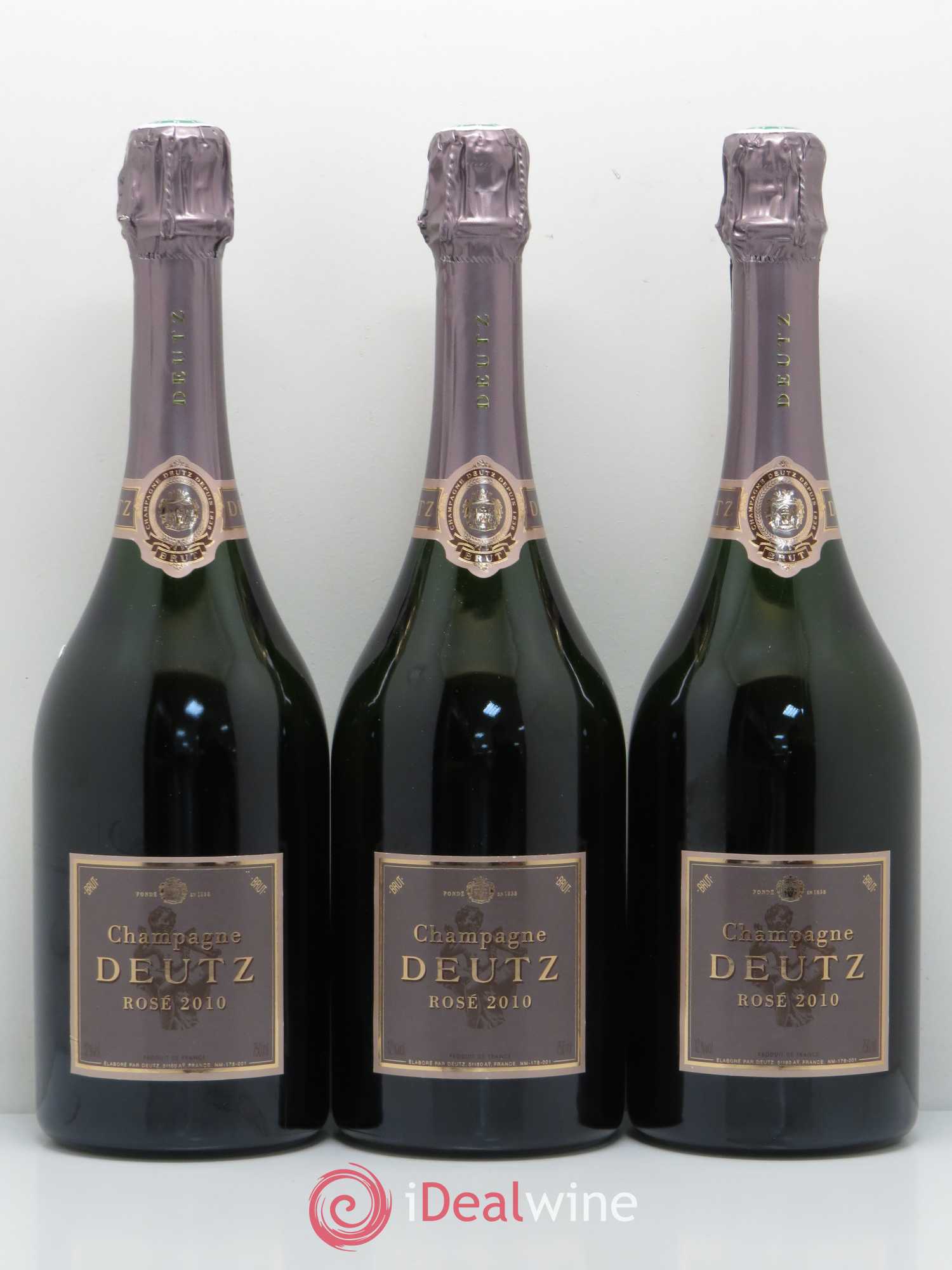 Rosé Deutz 2010 - Lot de 3 bouteilles - 0