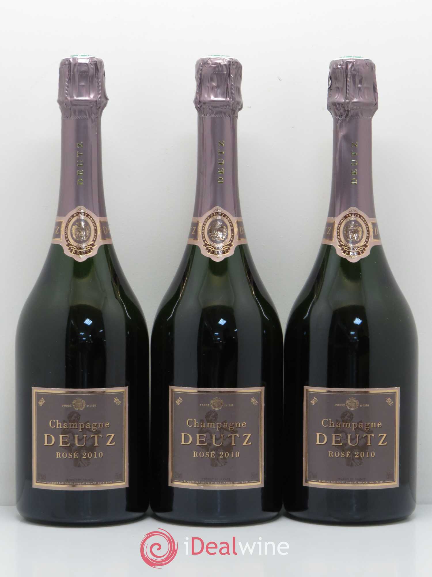 Rosé Deutz 2010 - Lot de 3 bouteilles - 0