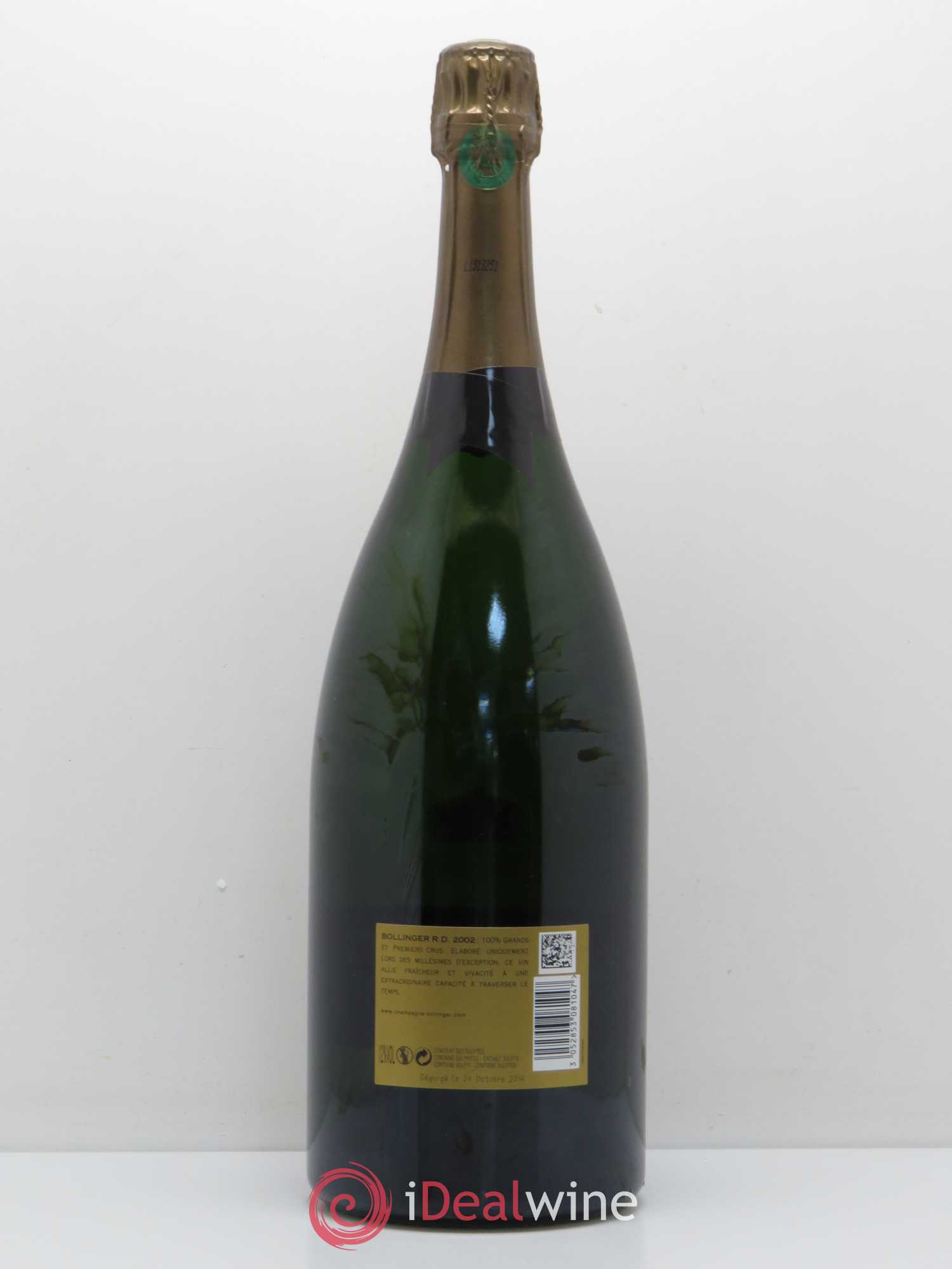 R.D. Extra-Brut Bollinger 2002 - Posten von 1 Magnum - 1