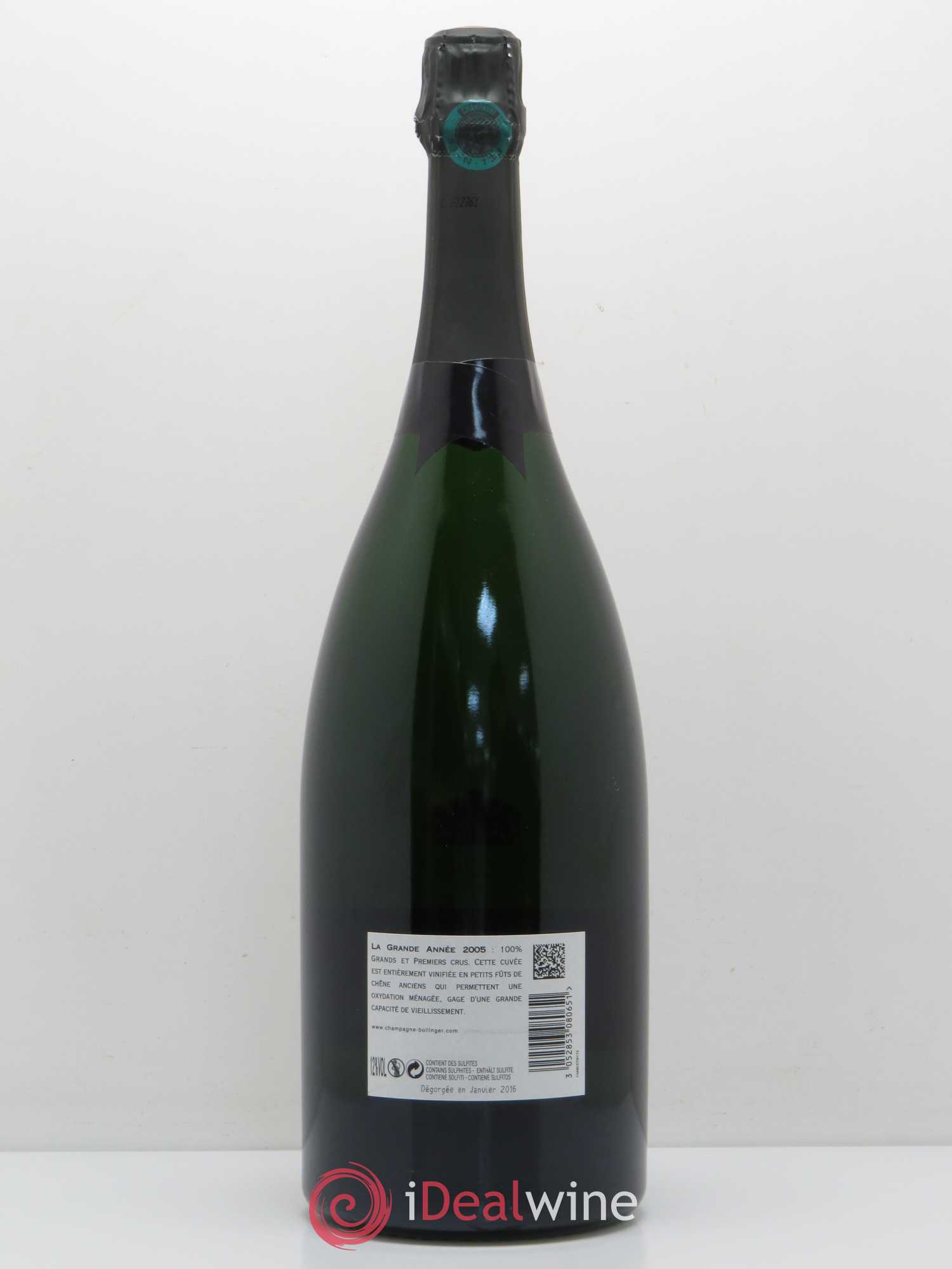 La Grande Année Brut Bollinger 2005 - Lot de 1 magnum - 1