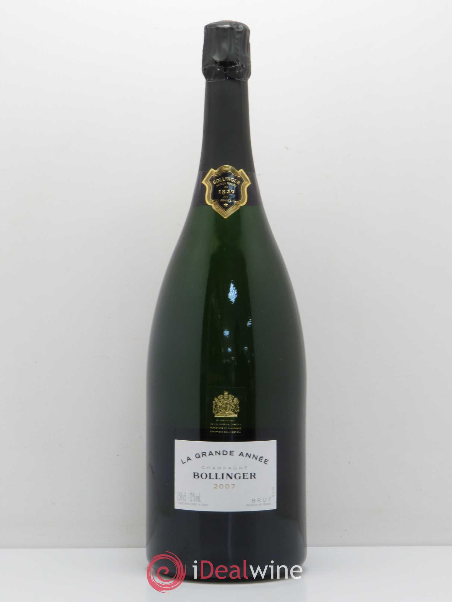 La Grande Année Brut Bollinger 2007 - Lot de 1 magnum - 0