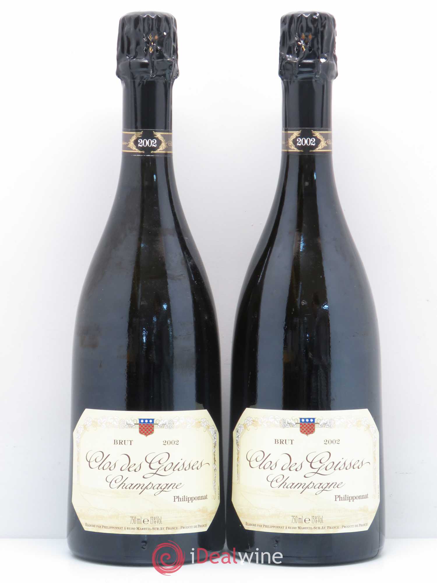 Clos des Goisses Philipponnat 2002 - Lot de 2 bouteilles - 0