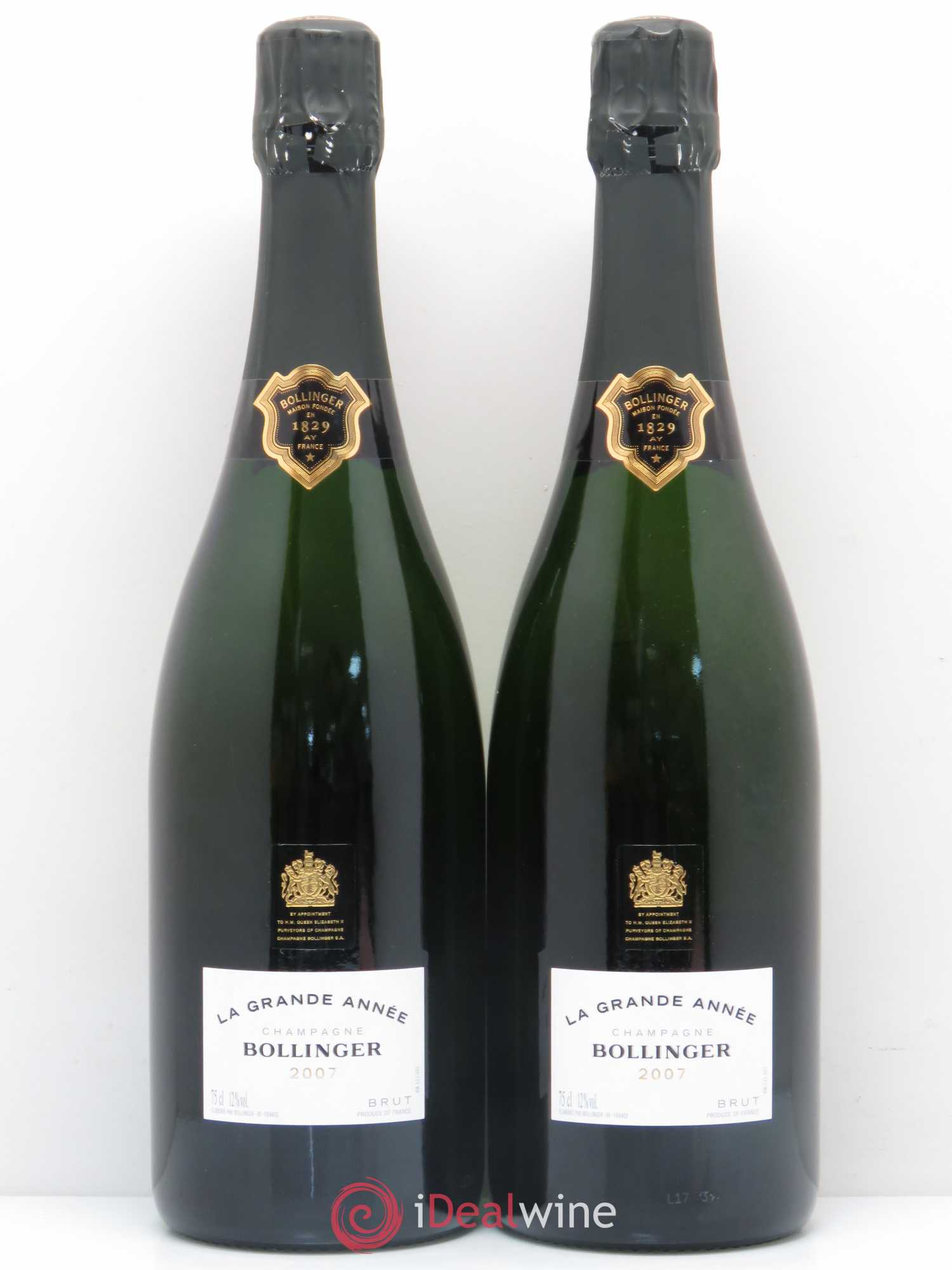 La Grande Année Brut Bollinger 2007 - Lot de 2 bouteilles - 0