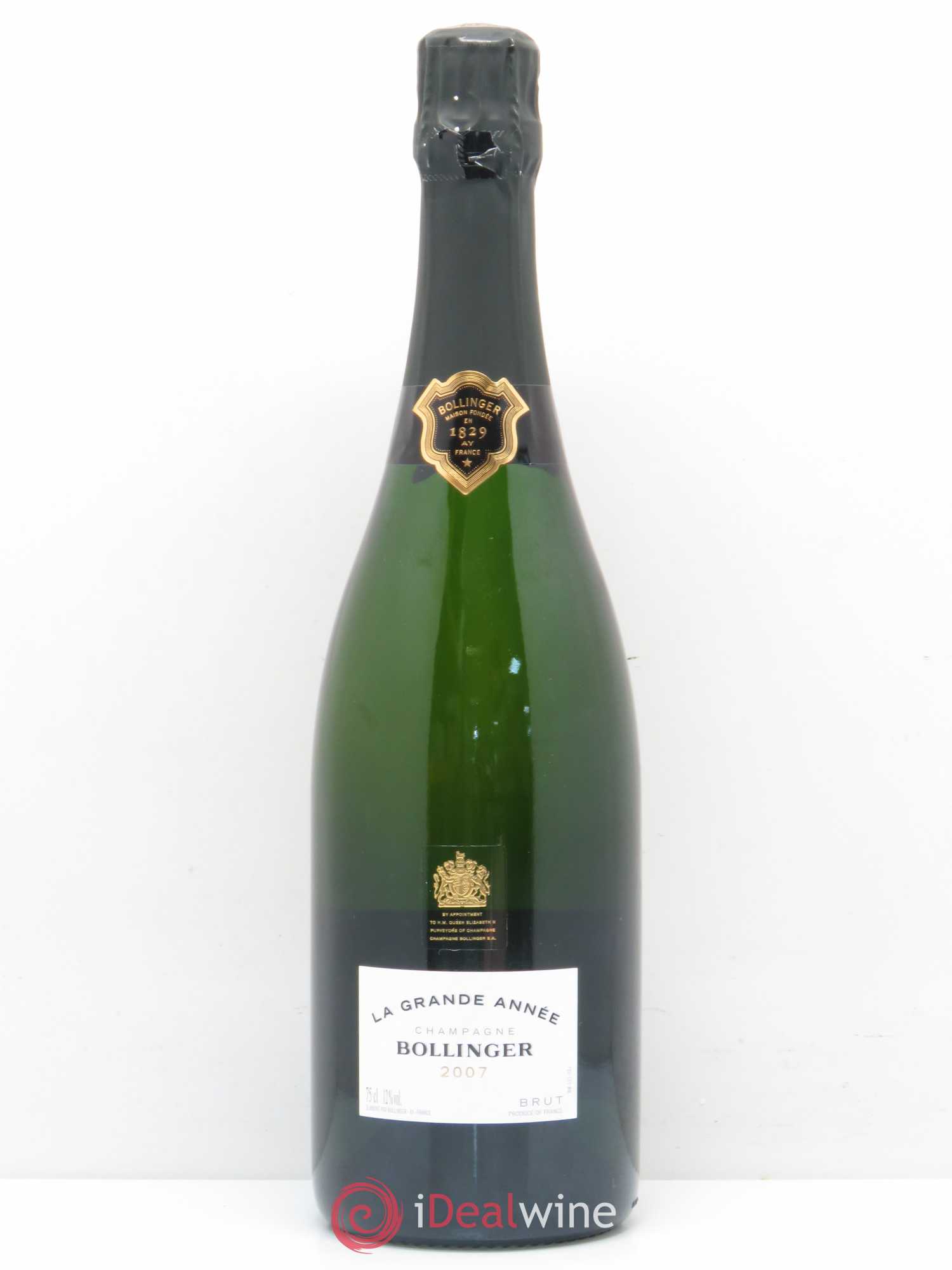 La Grande Année Brut Bollinger 2007 - Lot de 1 bouteille - 0