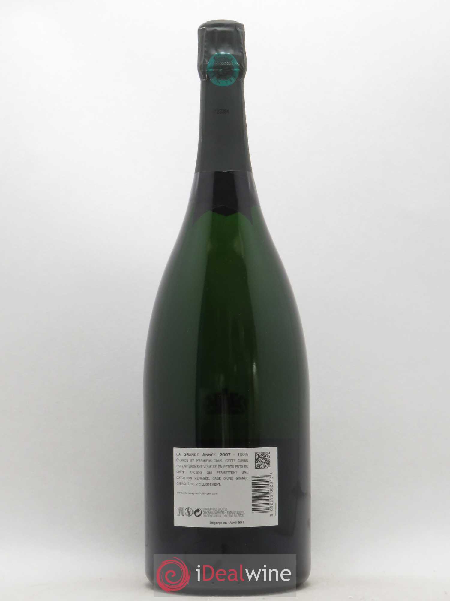 La Grande Année Brut Bollinger 2007 - Posten von 1 Magnum - 1