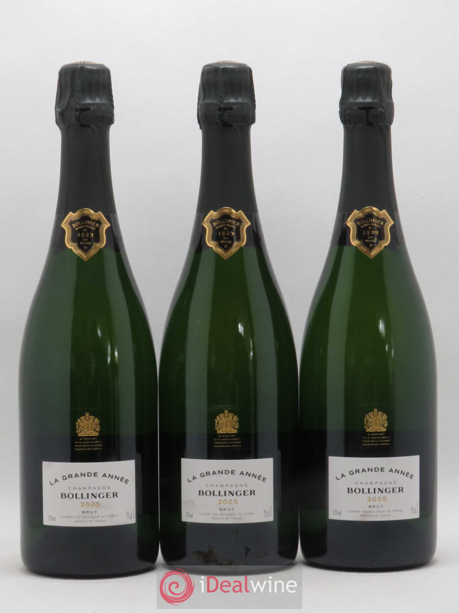 La Grande Année Brut Bollinger 2005 - Lot de 3 bouteilles - 0