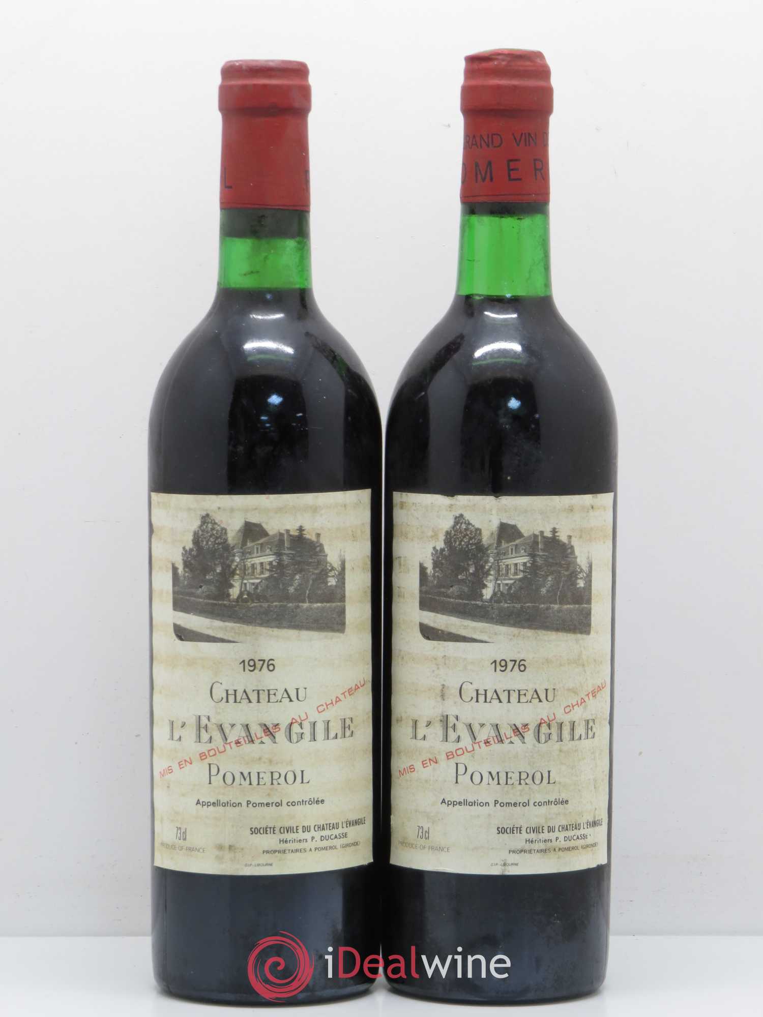 Château l' Évangile 1976 - Lot de 2 bouteilles - 0