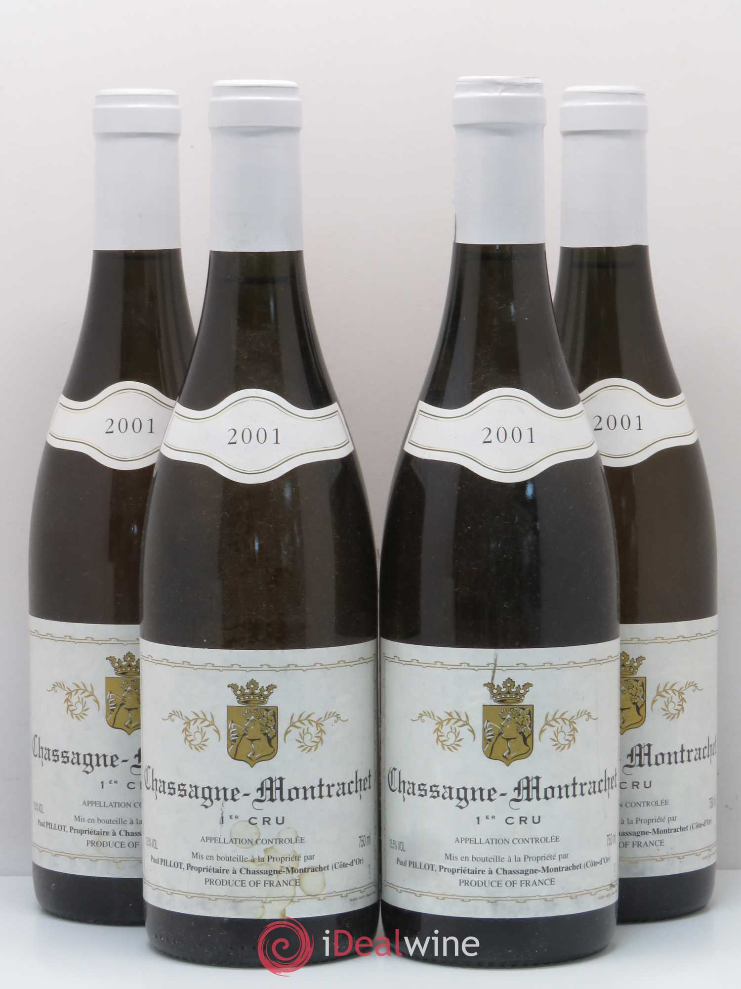 Chassagne-Montrachet 1er Cru 2001 - Posten von 4 Flaschen - 0