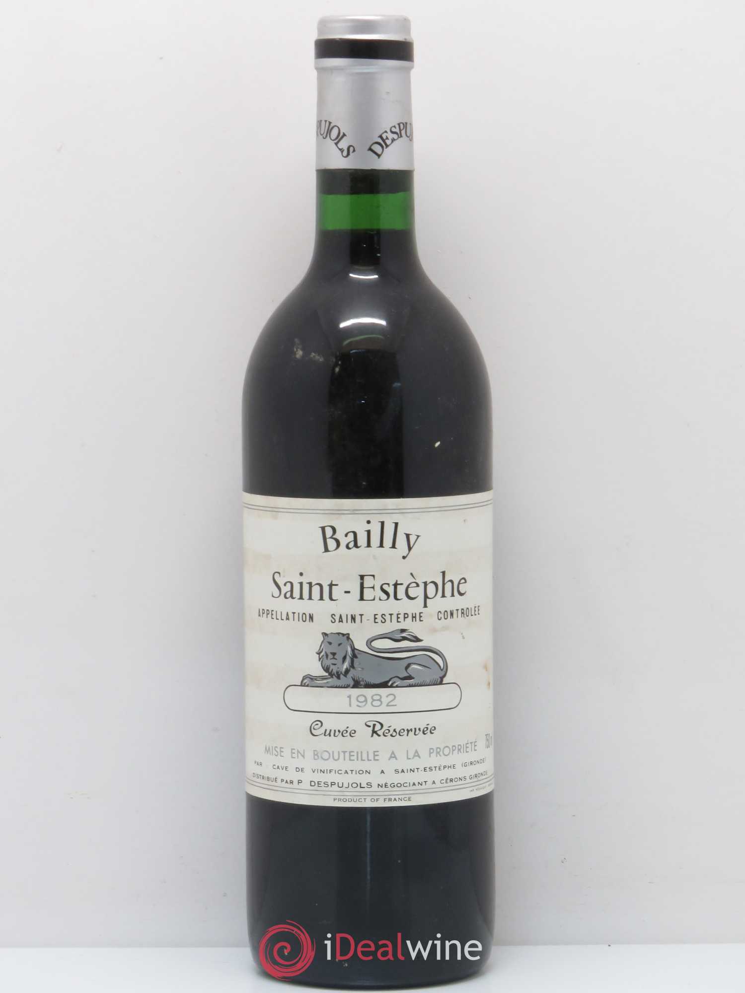 Saint-Estèphe Bailly cuvee Reservée P. Despujols 1982 - Posten von 1 Flasche - 0