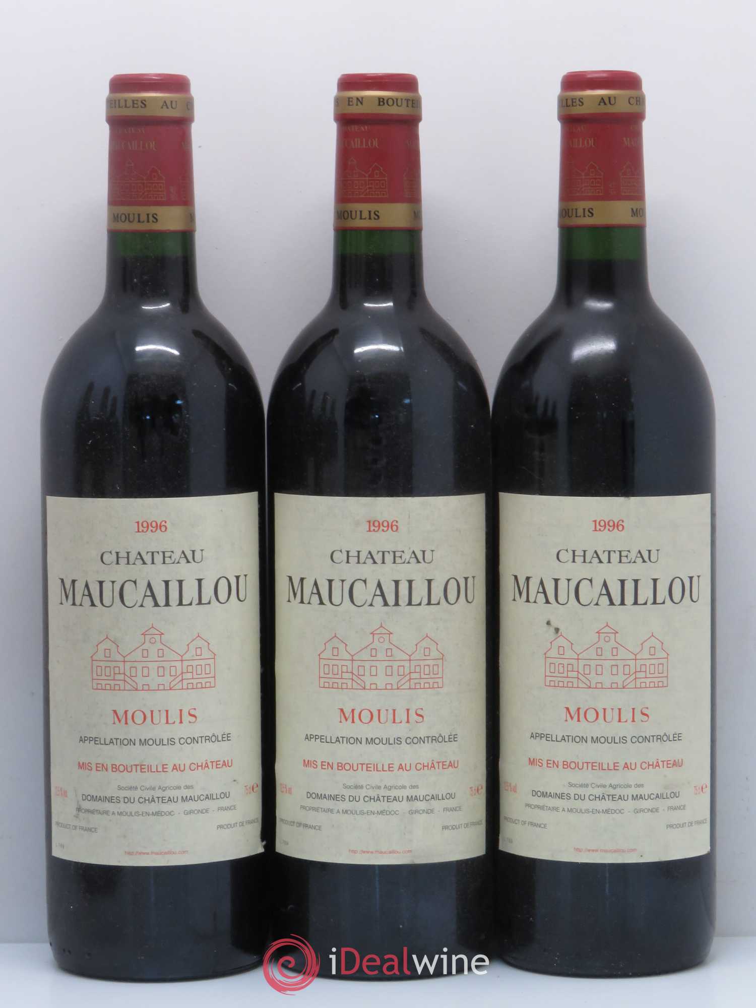Château Maucaillou 1996 - Lot de 6 bouteilles - 1