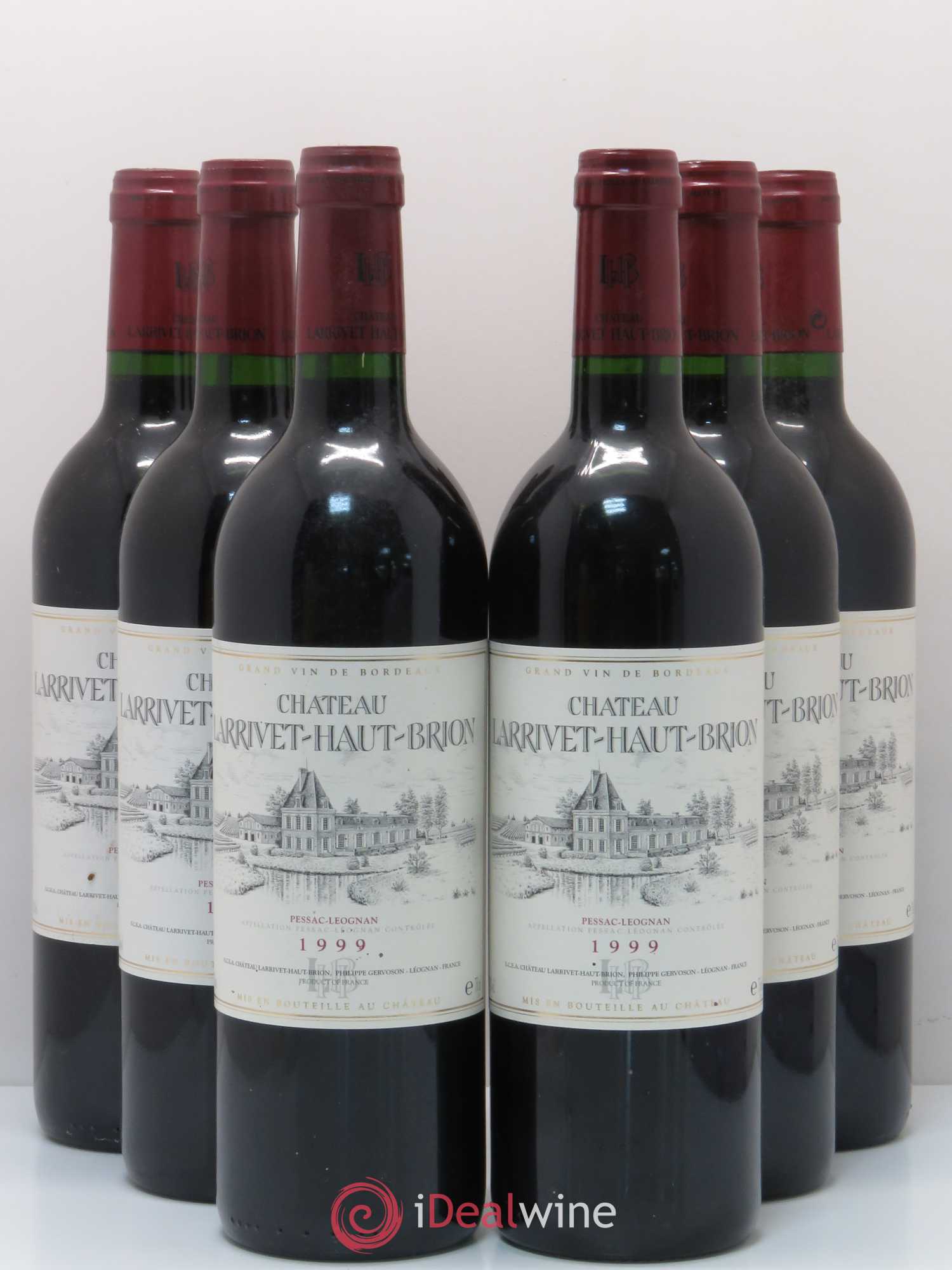 Château Larrivet Haut-Brion 1999 - Lot de 6 bouteilles - 0