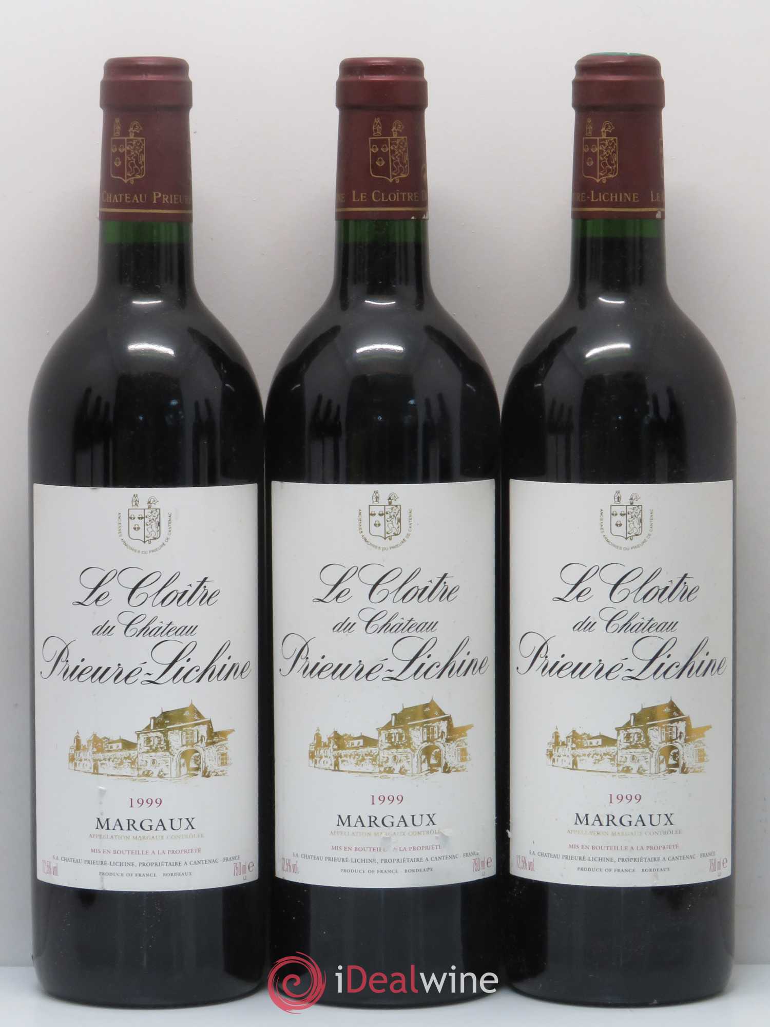 Cloître de Prieuré Lichine 1999 - Lot de 8 bouteilles - 1