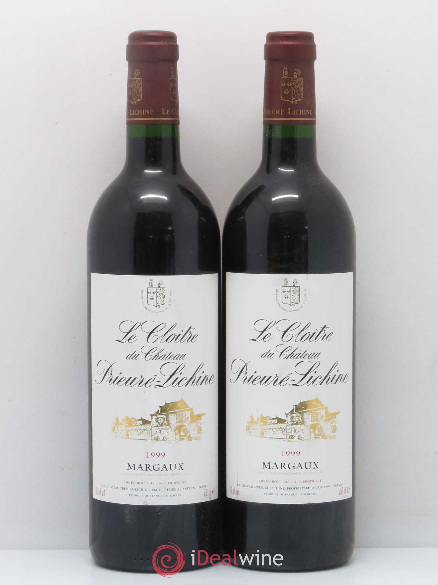 Cloître de Prieuré Lichine 1999 - Lot de 8 bouteilles - 3