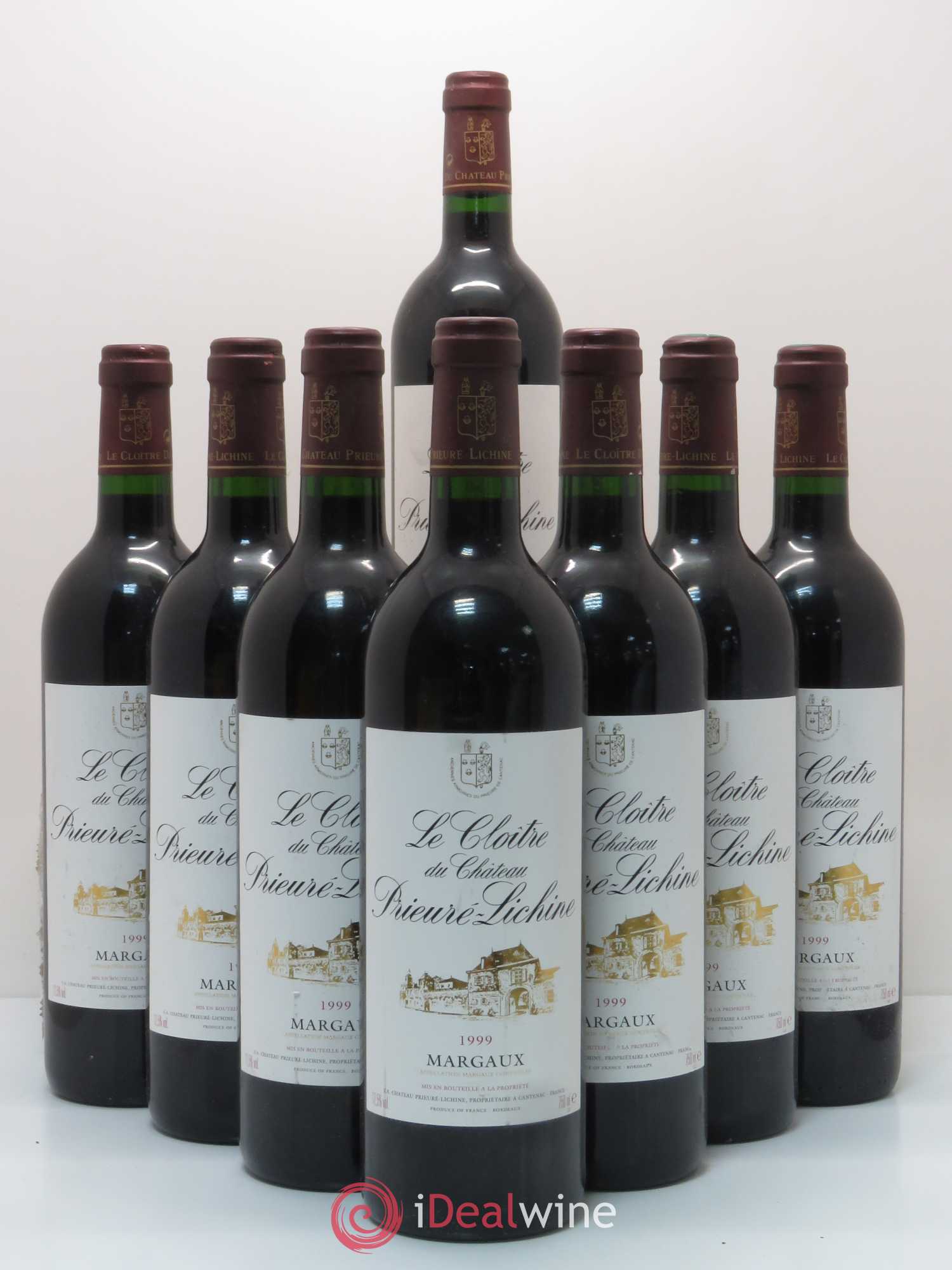 Cloître de Prieuré Lichine 1999 - Lot de 8 bouteilles - 0