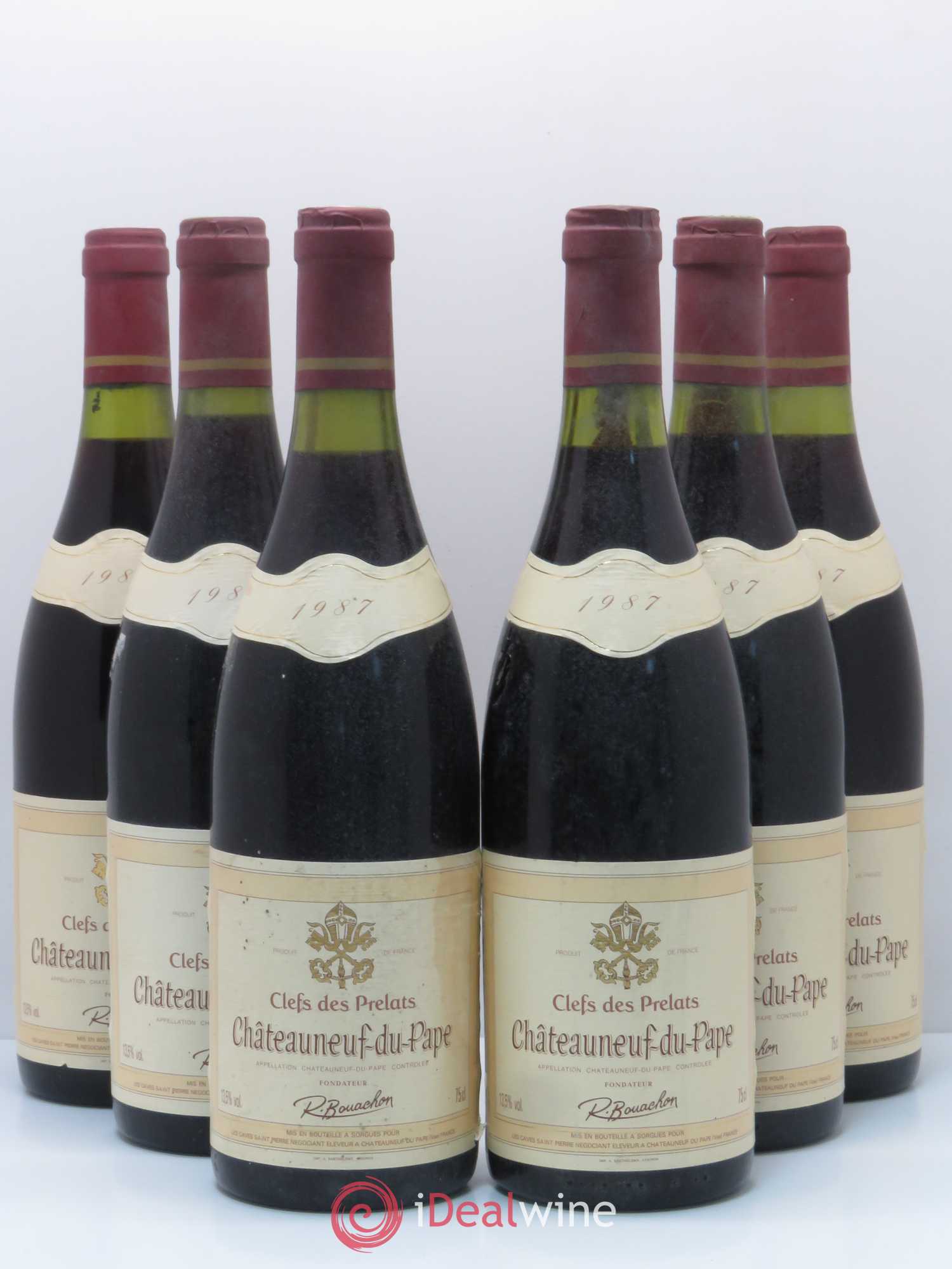 Châteauneuf-du-Pape Clefs des Prelats 1987 - Posten von 6 Flaschen - 0