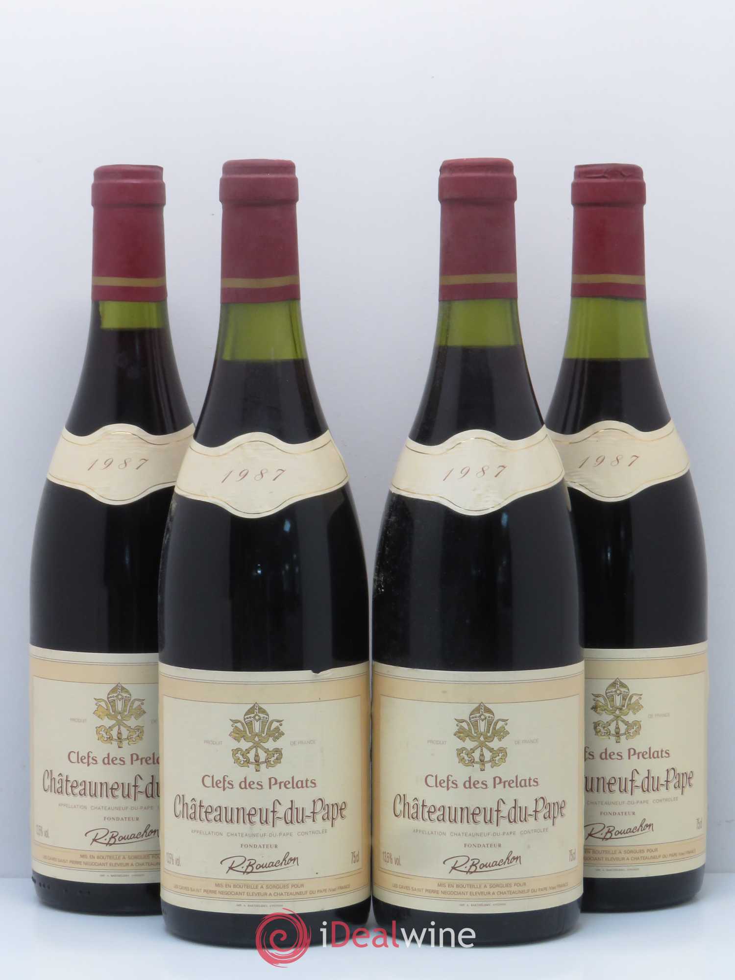 Châteauneuf-du-Pape Clefs des Prelats 1987 - Posten von 4 Flaschen - 0