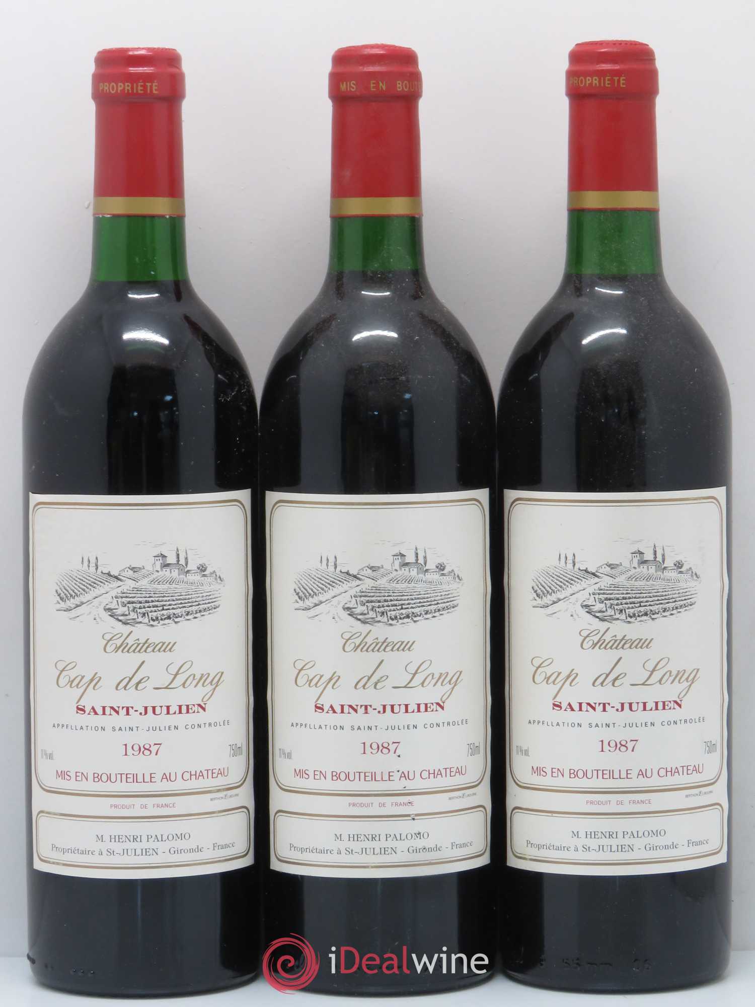 Saint-Julien Château Cap de Long 1987 - Lot de 6 bouteilles - 2