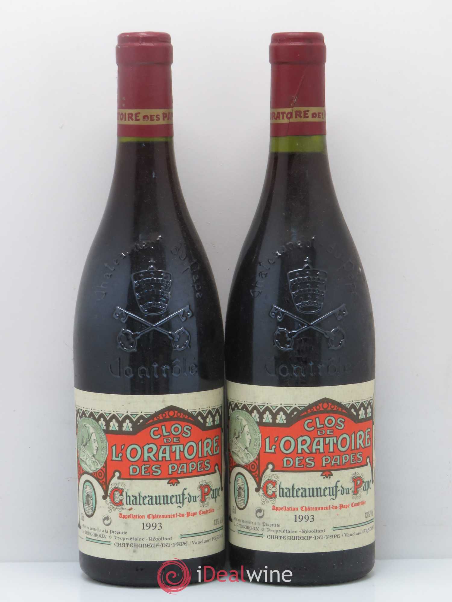 Châteauneuf-du-Pape Clos de l'Oratoire des Papes 1993 - Posten von 2 Flaschen - 0