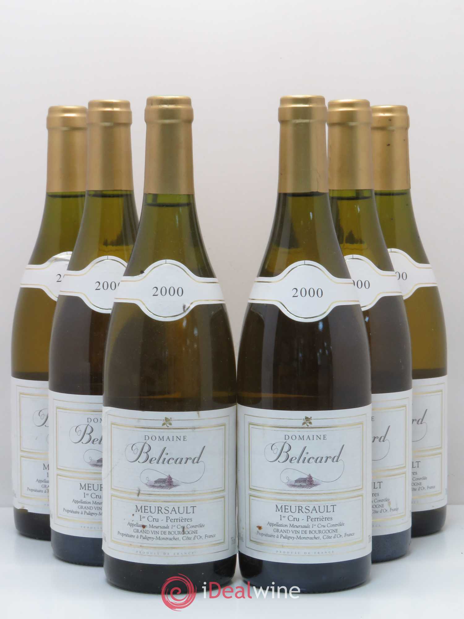 Meursault 1er Cru Perrières Domaine Belicard 2000 - Posten von 6 Flaschen - 0