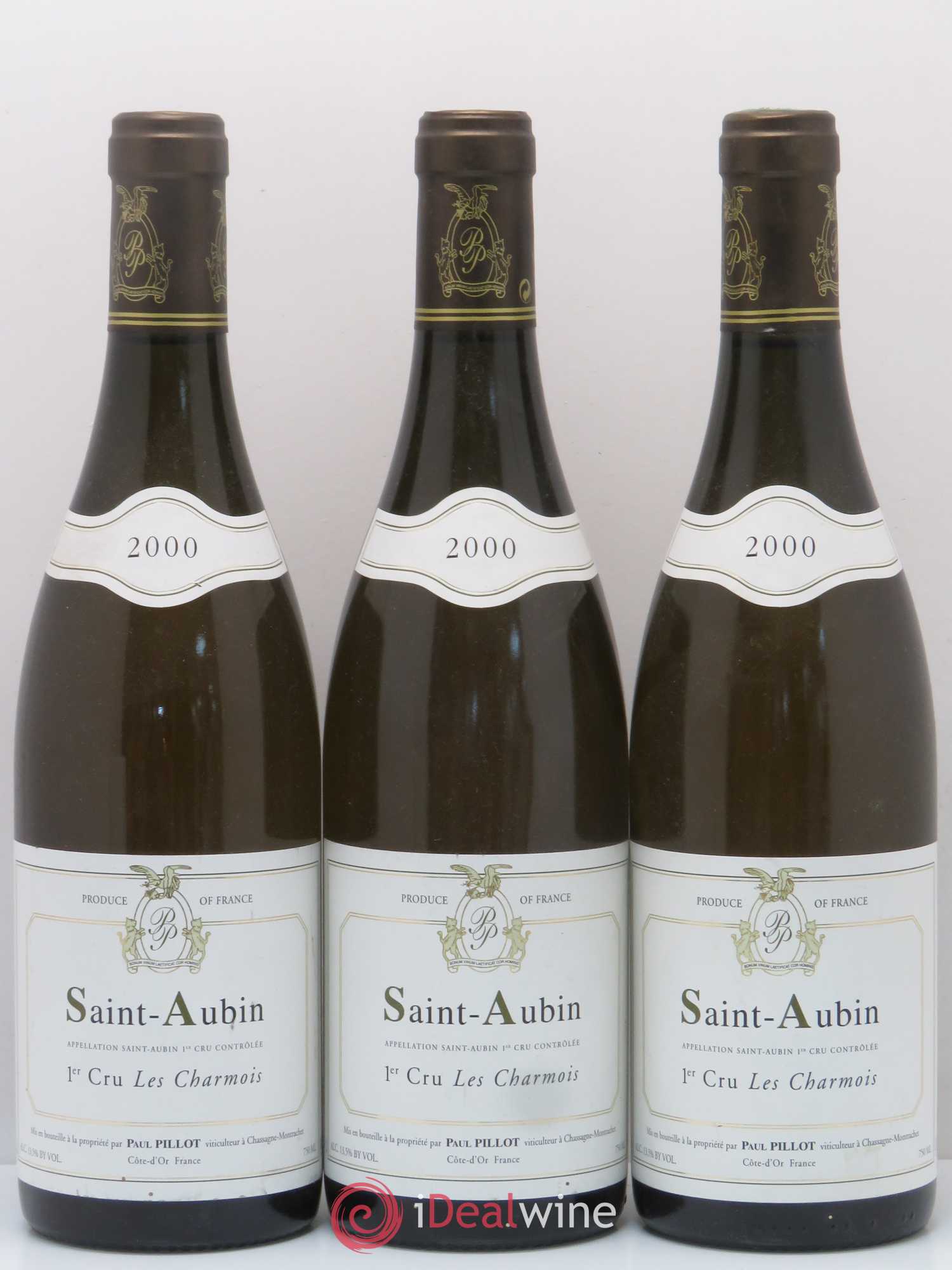 Saint-Aubin 1er Cru Les Charmois Paul Pillot (Domaine) 2000 - Lot de 3 bouteilles - 0