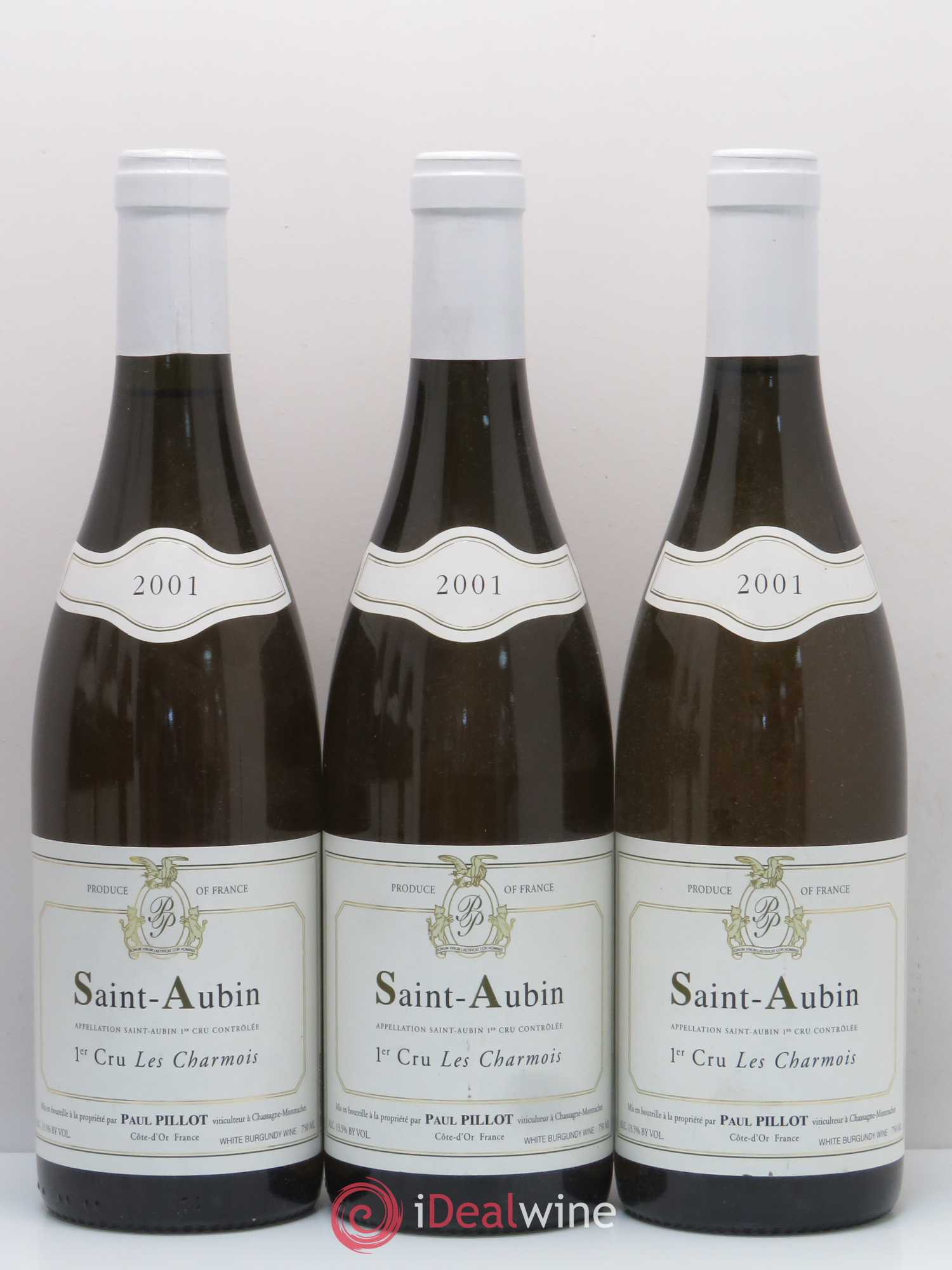 Saint-Aubin 1er Cru Les Charmois Paul Pillot (Domaine) 2001 - Lot de 6 bouteilles - 1