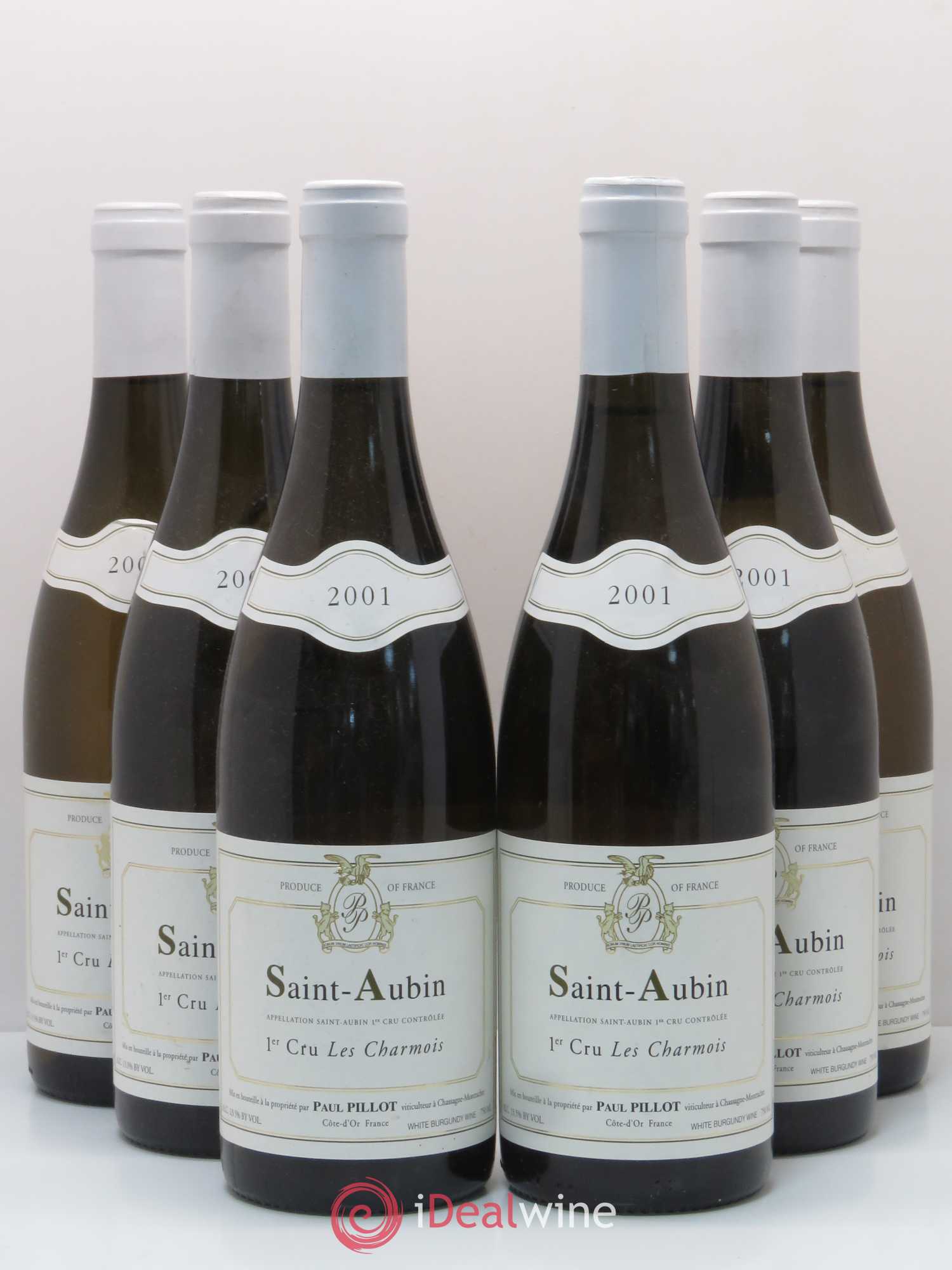 Saint-Aubin 1er Cru Les Charmois Paul Pillot (Domaine) 2001 - Lot de 6 bouteilles - 0