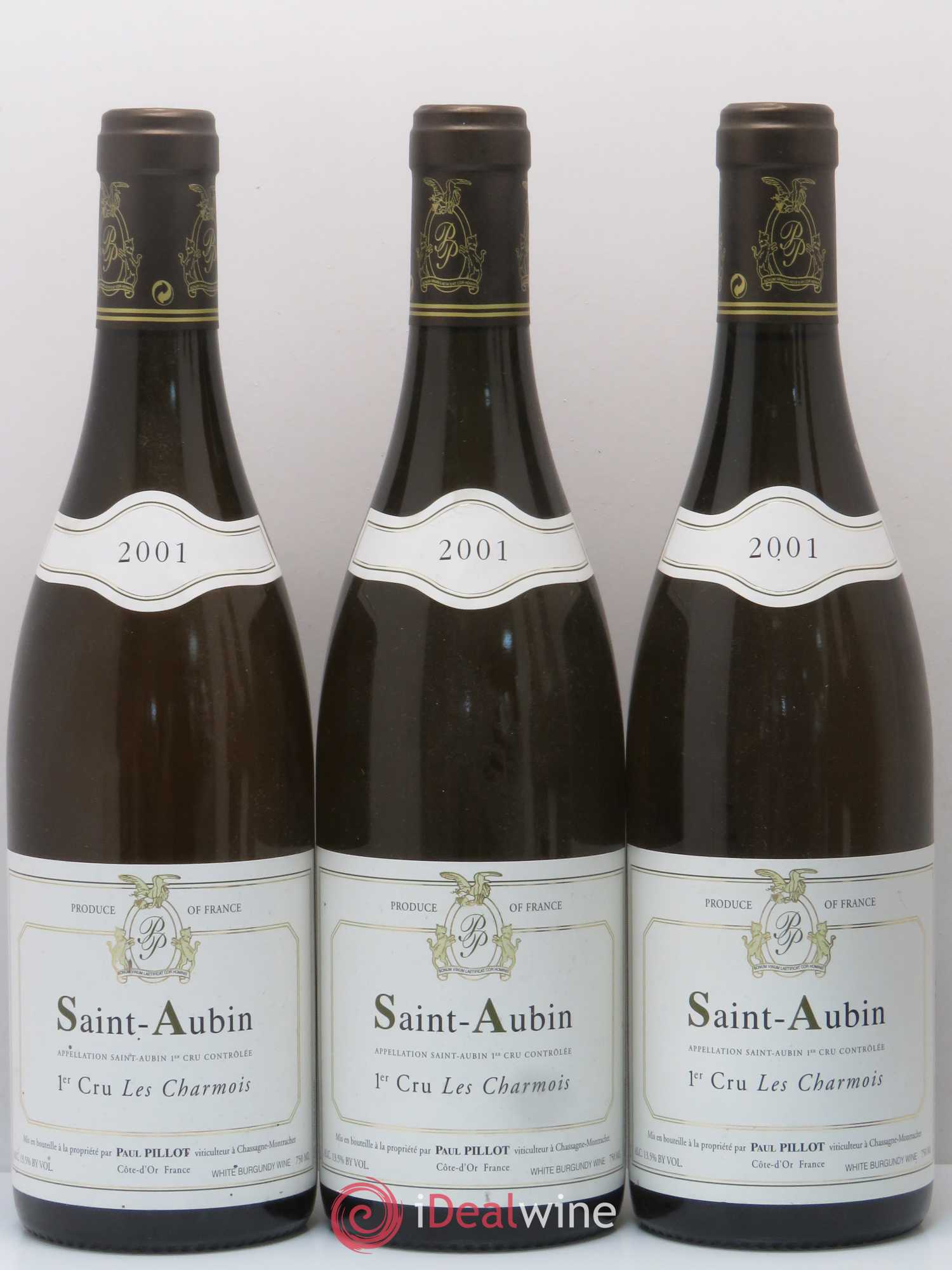 Saint-Aubin 1er Cru Les Charmois Paul Pillot (Domaine) 2001 - Lot de 5 bouteilles - 1
