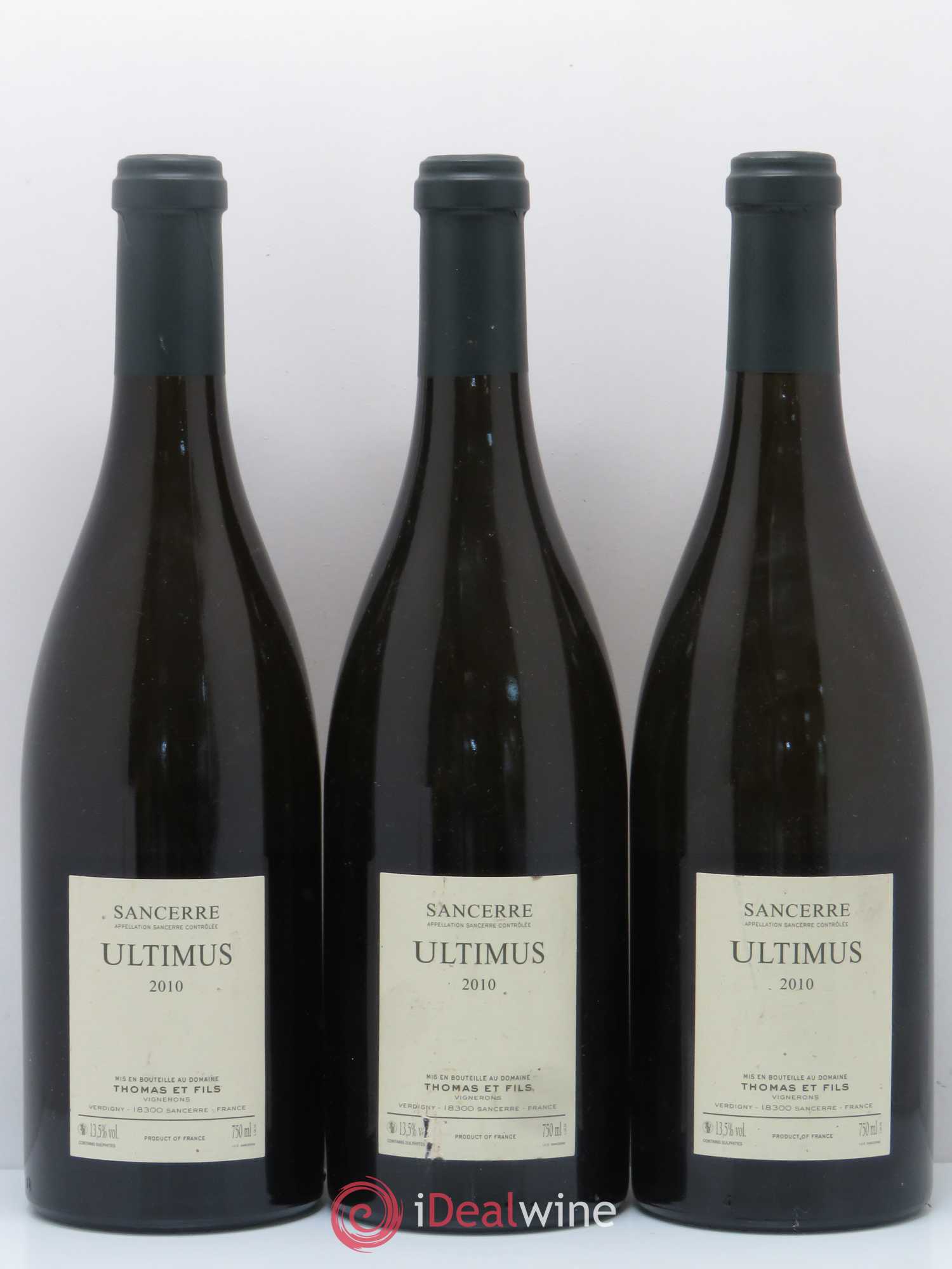 Sancerre Ultimus Jean Thomas & Fils 2010 - Posten von 3 Flaschen - 1