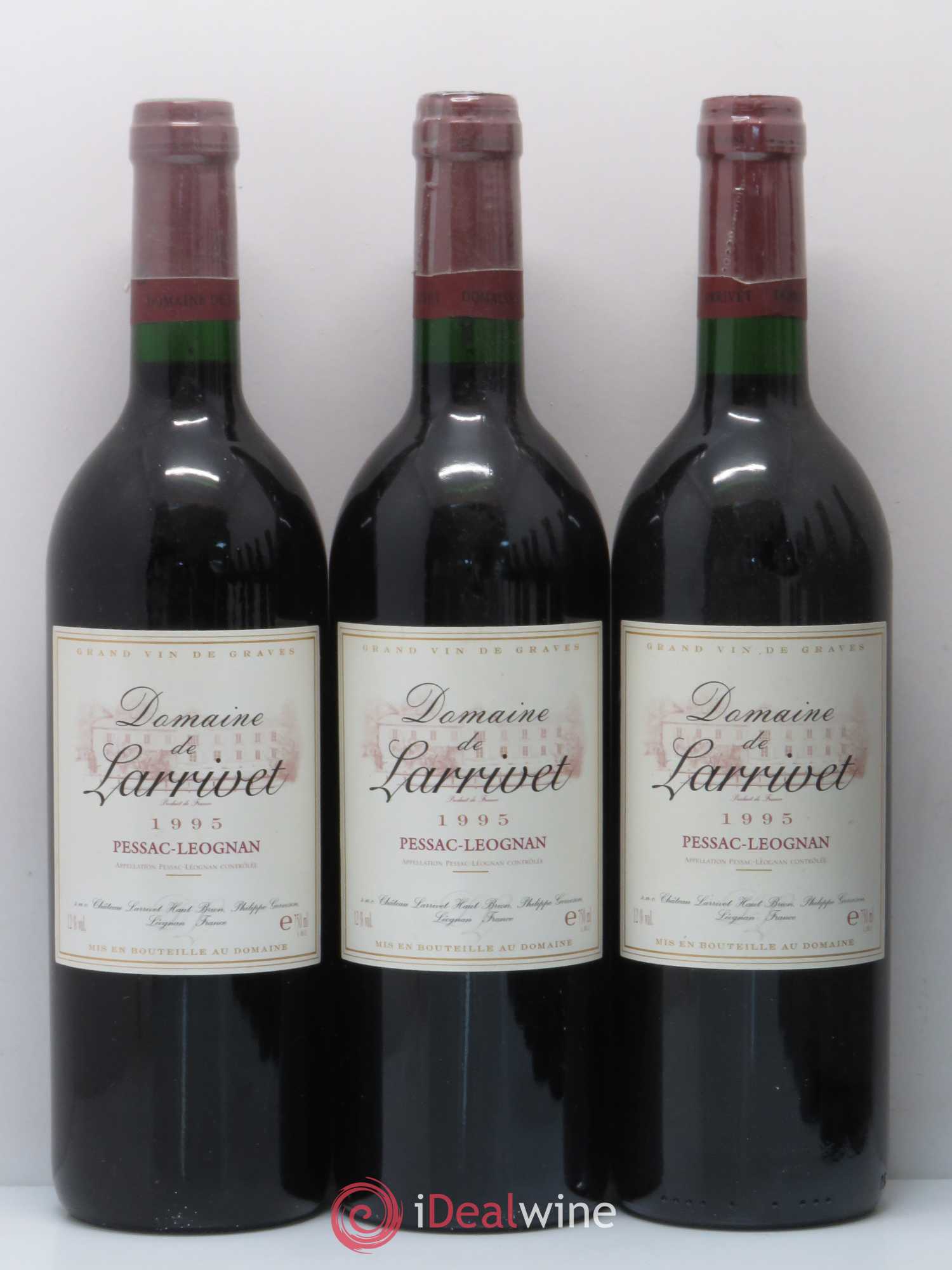 Pessac-Léognan Domaine de Larrivet 1995 - Lot de 12 bouteilles - 2