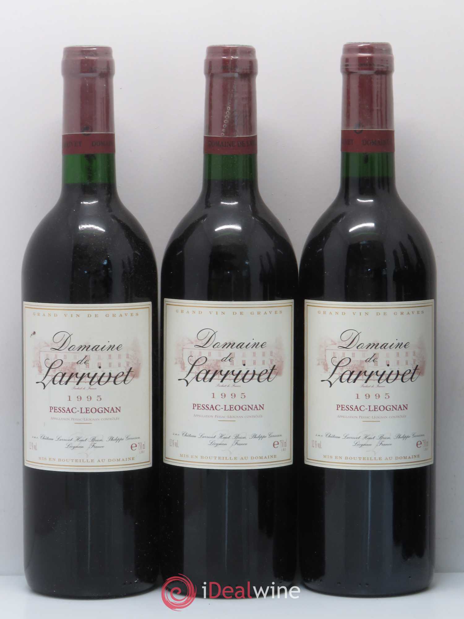 Pessac-Léognan Domaine de Larrivet 1995 - Lot de 12 bouteilles - 3