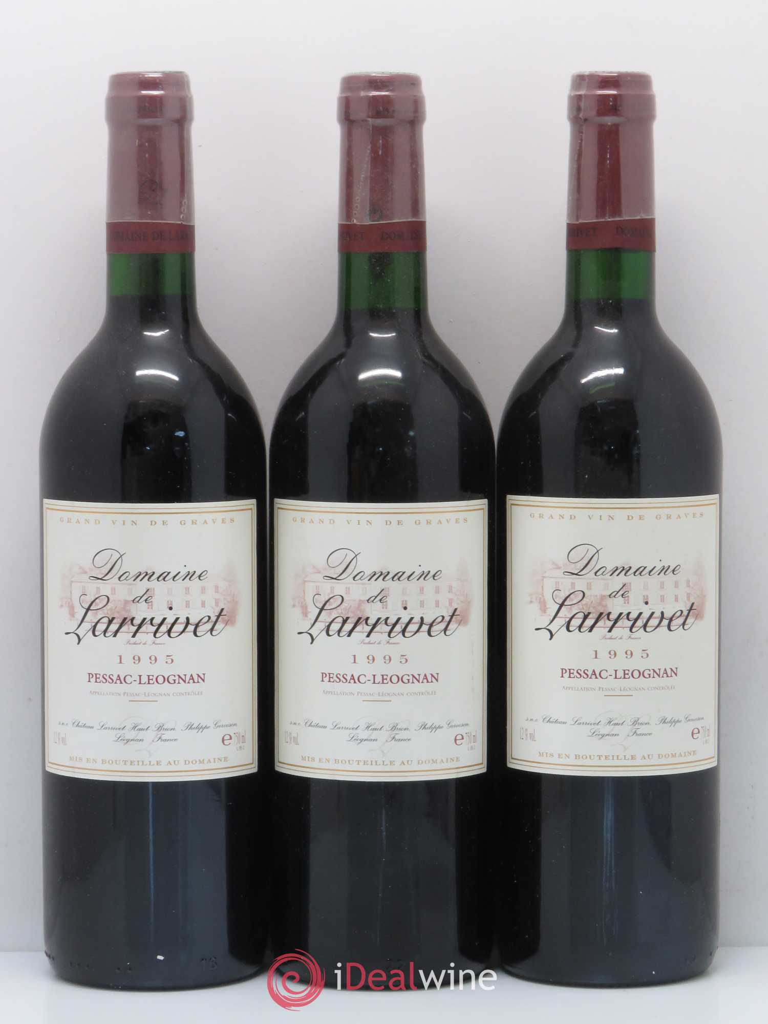 Pessac-Léognan Domaine de Larrivet 1995 - Lot de 12 bouteilles - 4