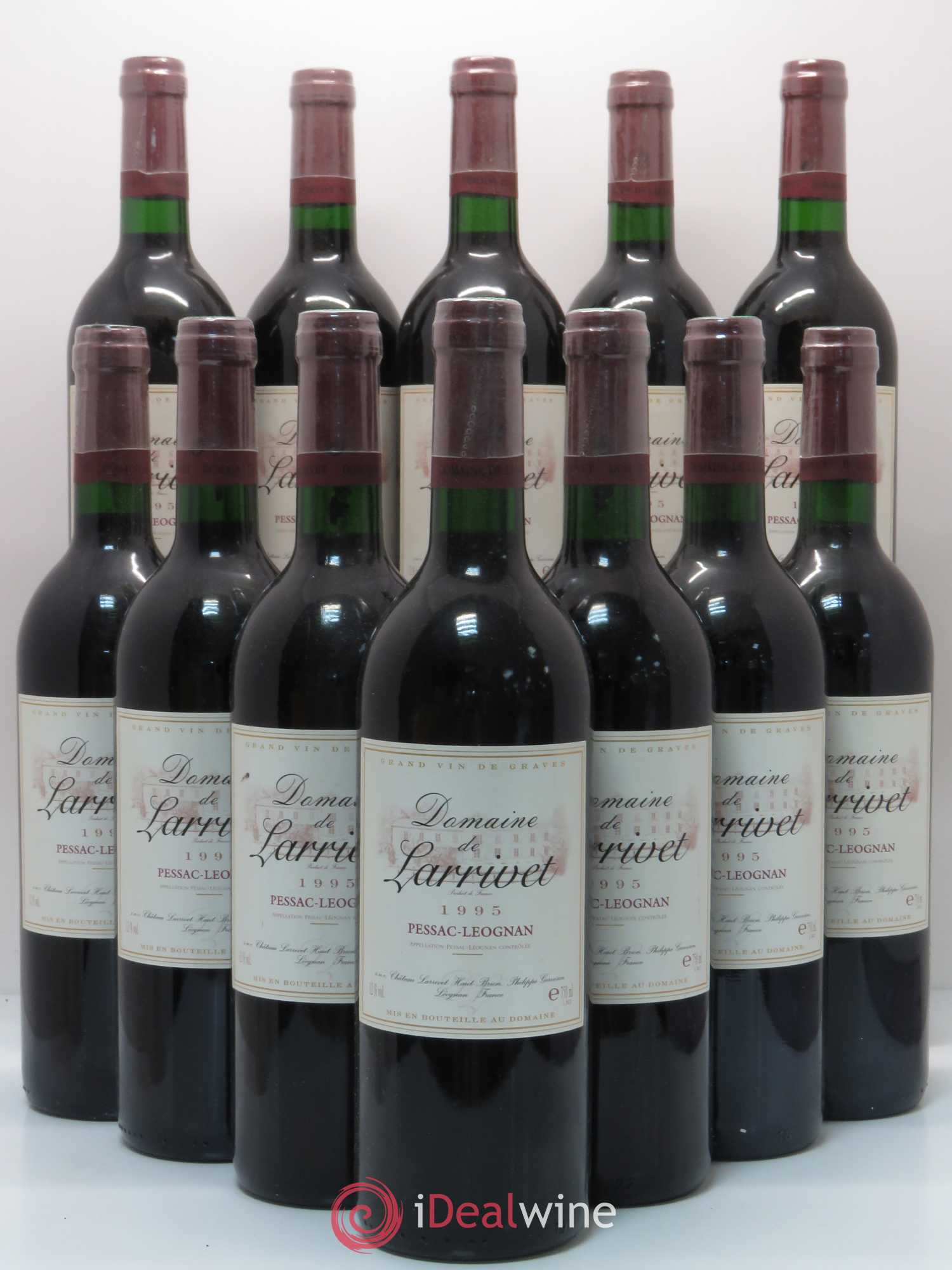 Pessac-Léognan Domaine de Larrivet 1995 - Lot de 12 bouteilles - 0