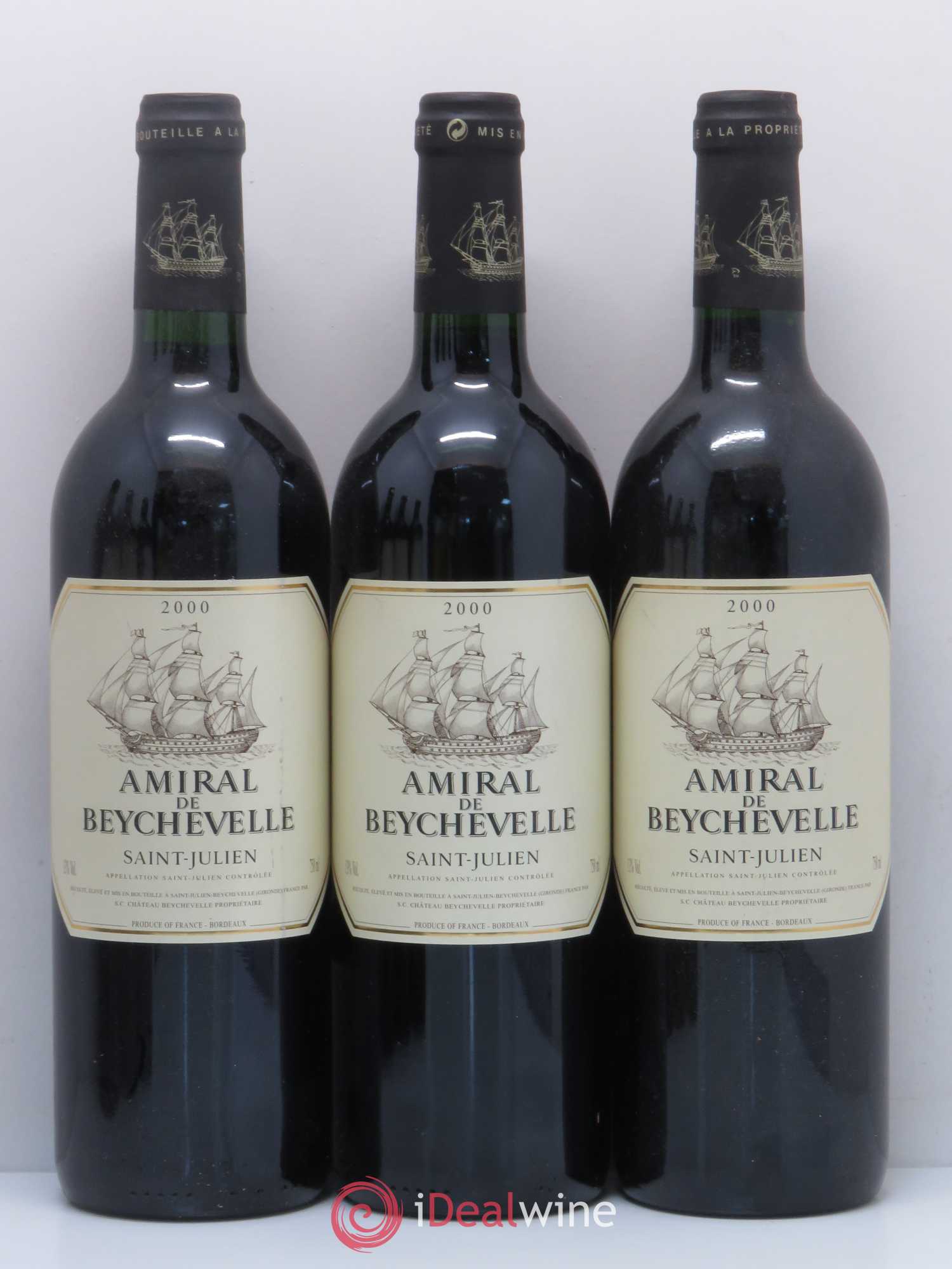 Amiral de Beychevelle Second Vin 2000 - Lot de 6 bouteilles - 1