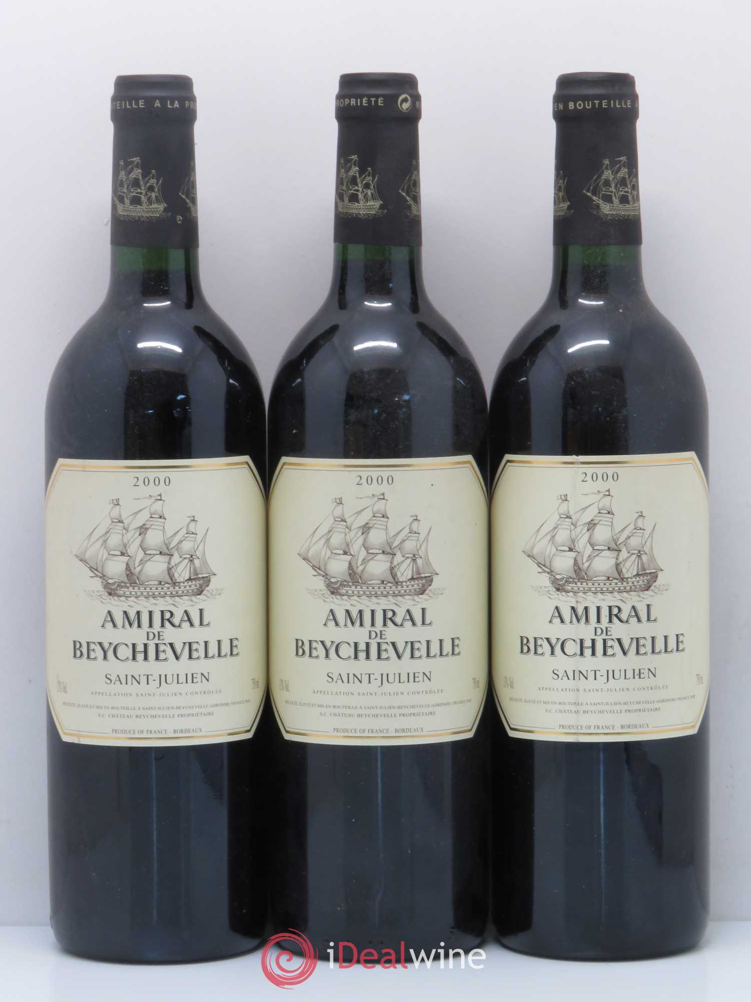 Amiral de Beychevelle Second Vin 2000 - Lot de 6 bouteilles - 2