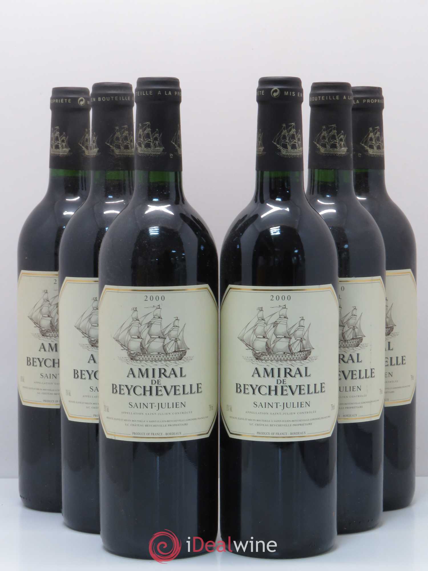 Amiral de Beychevelle Second Vin 2000 - Lot de 6 bouteilles - 0