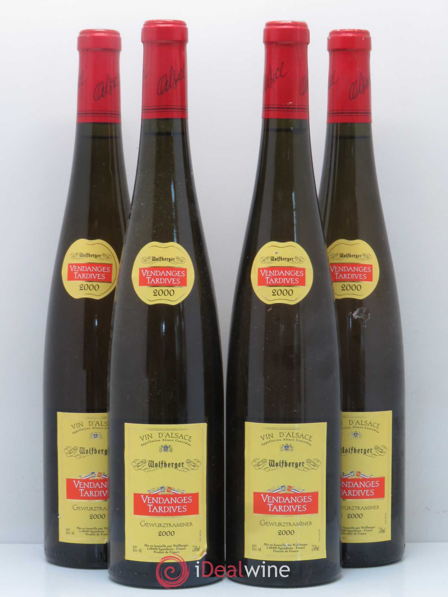 Gewurztraminer Vendanges Tardives Wolberger 2000 - Posten von 4 Flaschen - 0