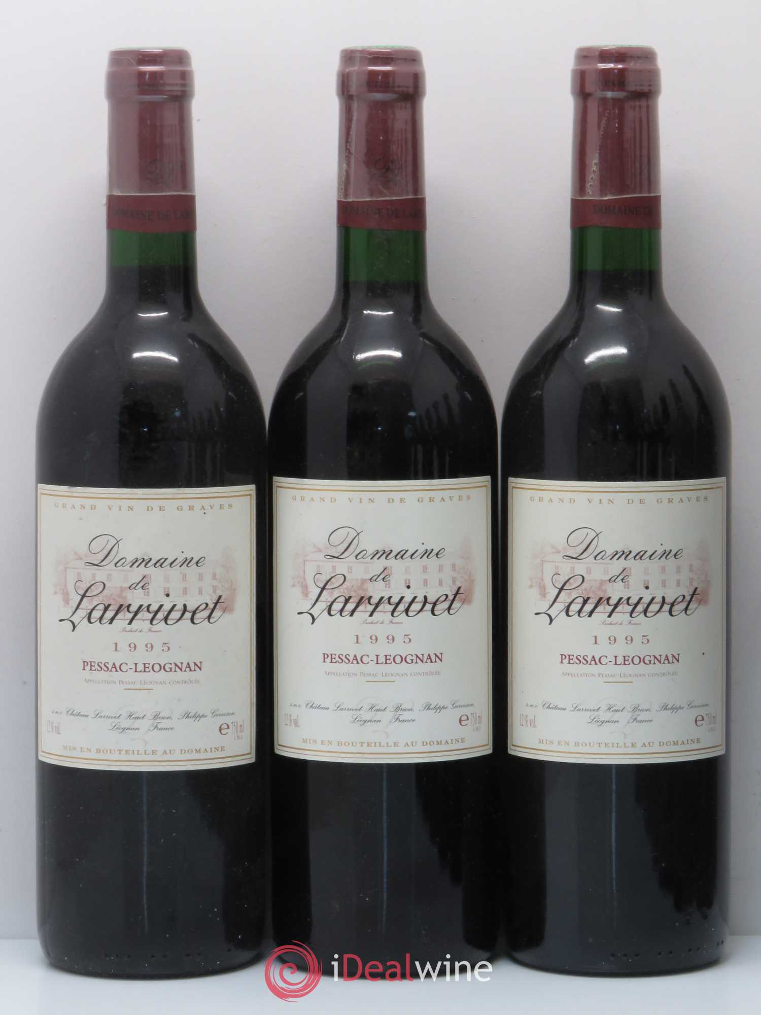 Pessac-Léognan Domaine de Larrivet 1995 - Lot de 12 bouteilles - 2