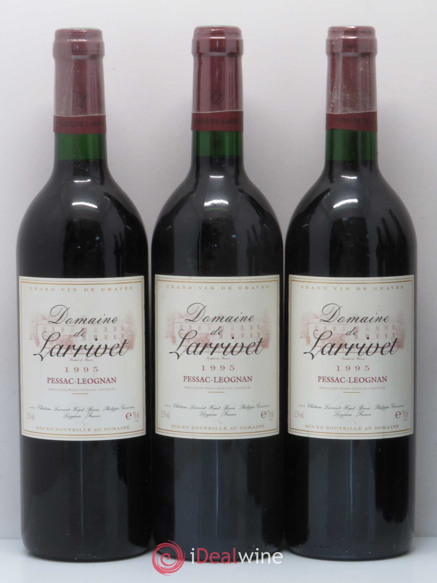 Pessac-Léognan Domaine de Larrivet 1995 - Lot de 12 bouteilles - 3