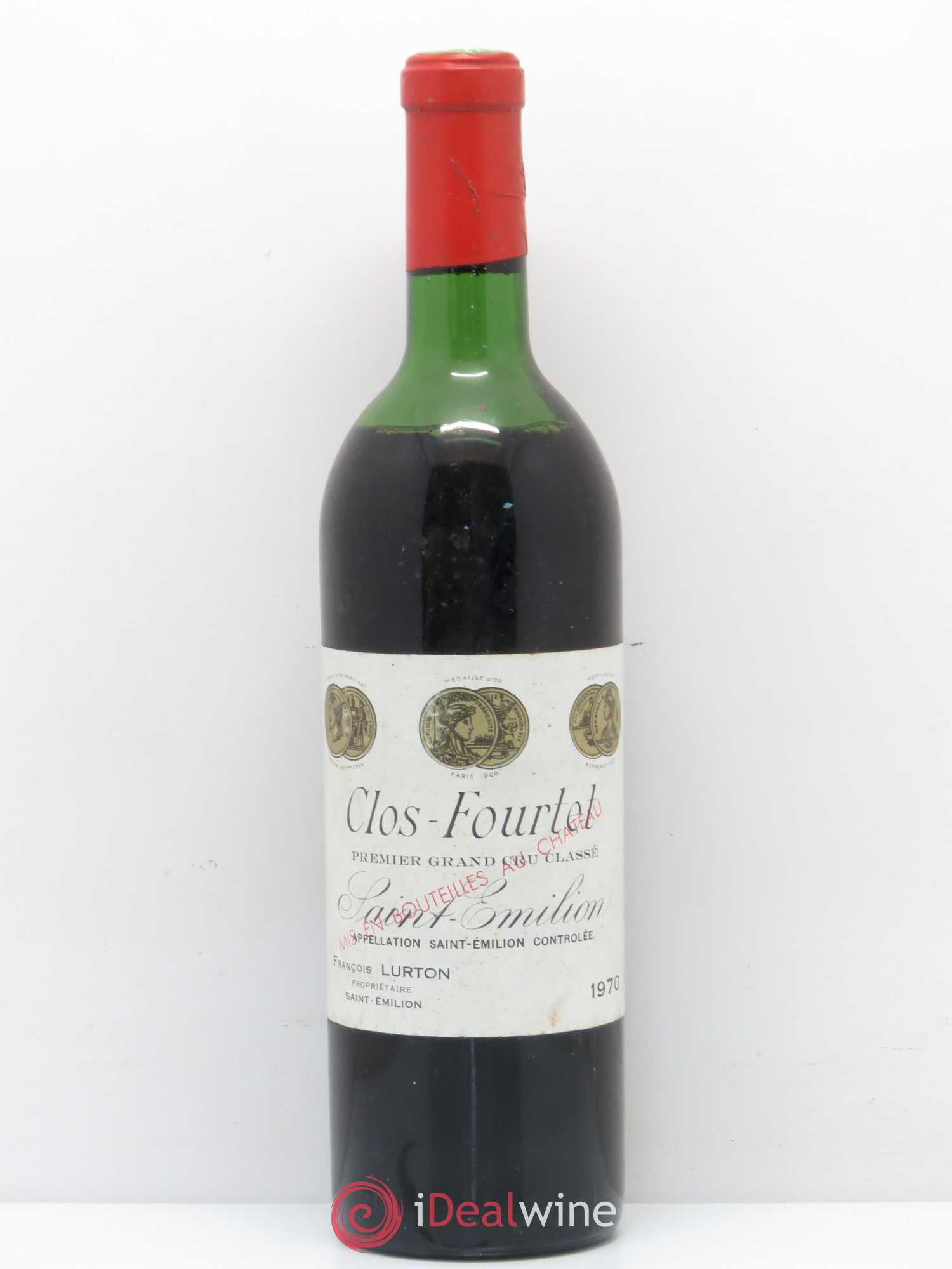 Clos Fourtet 1er Grand Cru Classé B 1970 - Lot de 1 bouteille - 0