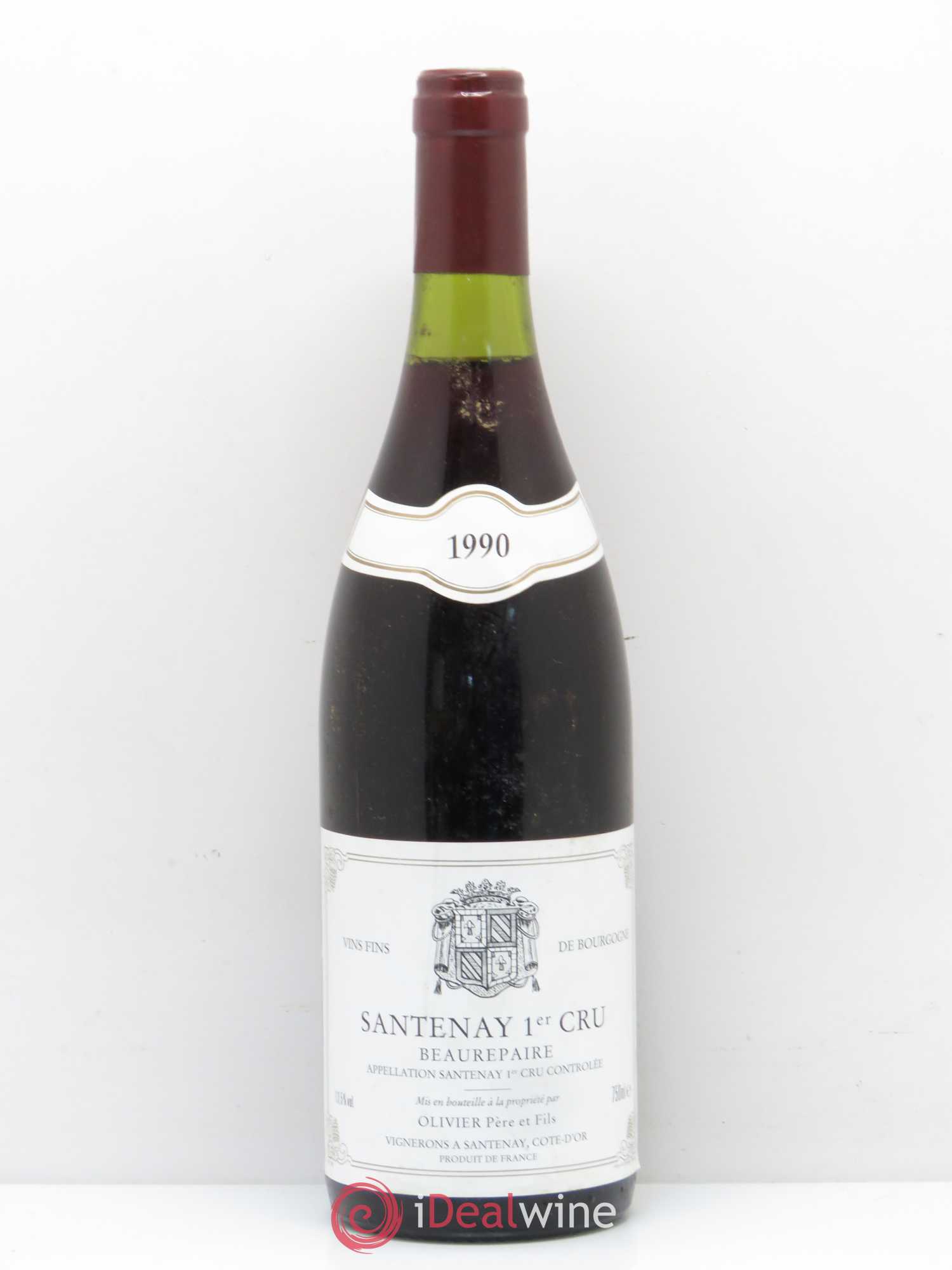 Santenay 1er Cru Beaurepaire Olivier 1990 - Posten von 1 Flasche - 0
