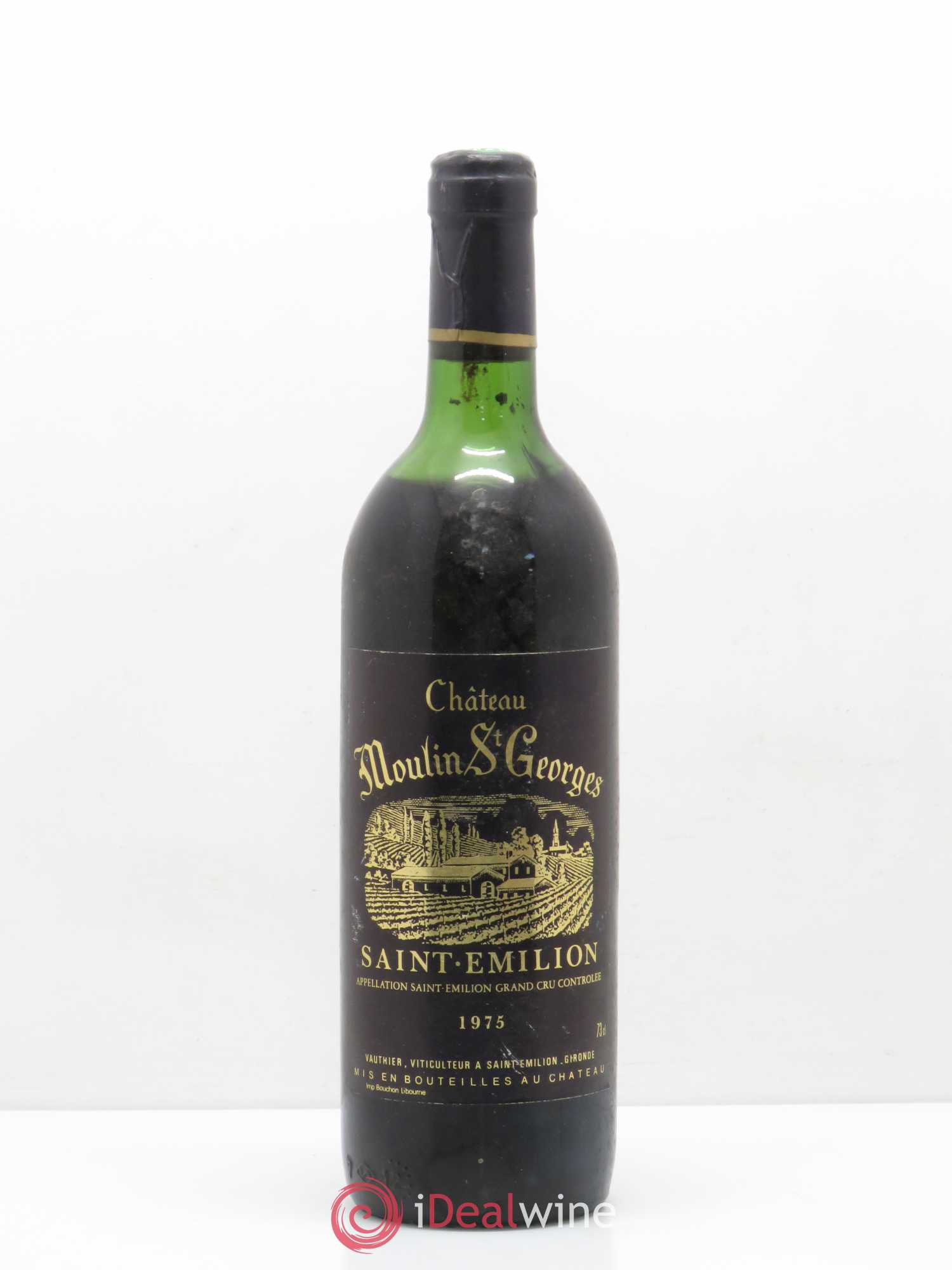 Château Moulin Saint Georges 1975 - Lot de 1 bouteille - 0