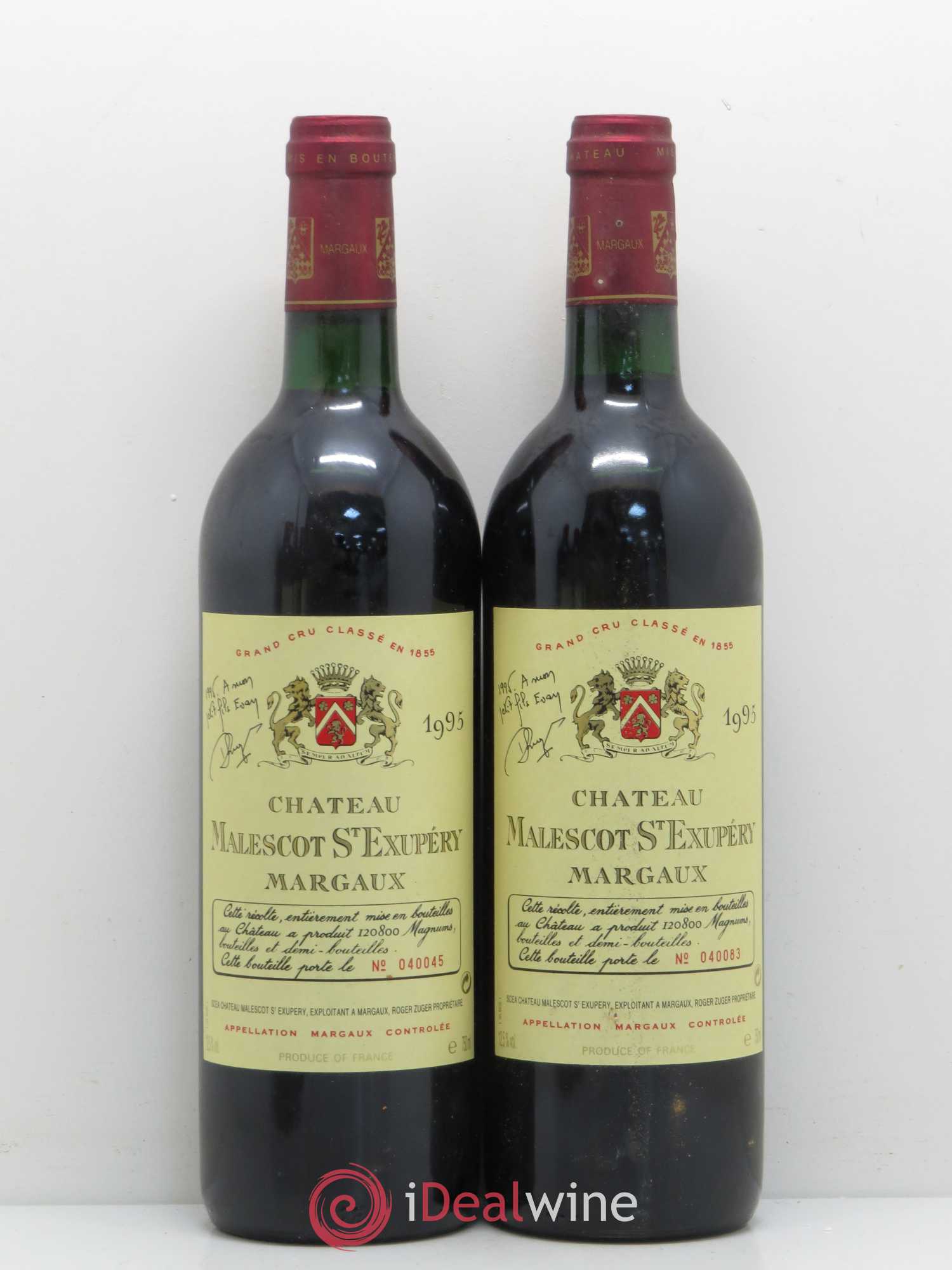 Château Malescot Saint-Exupéry 3ème Grand Cru Classé 1995 - Lot de 5 bouteilles - 2