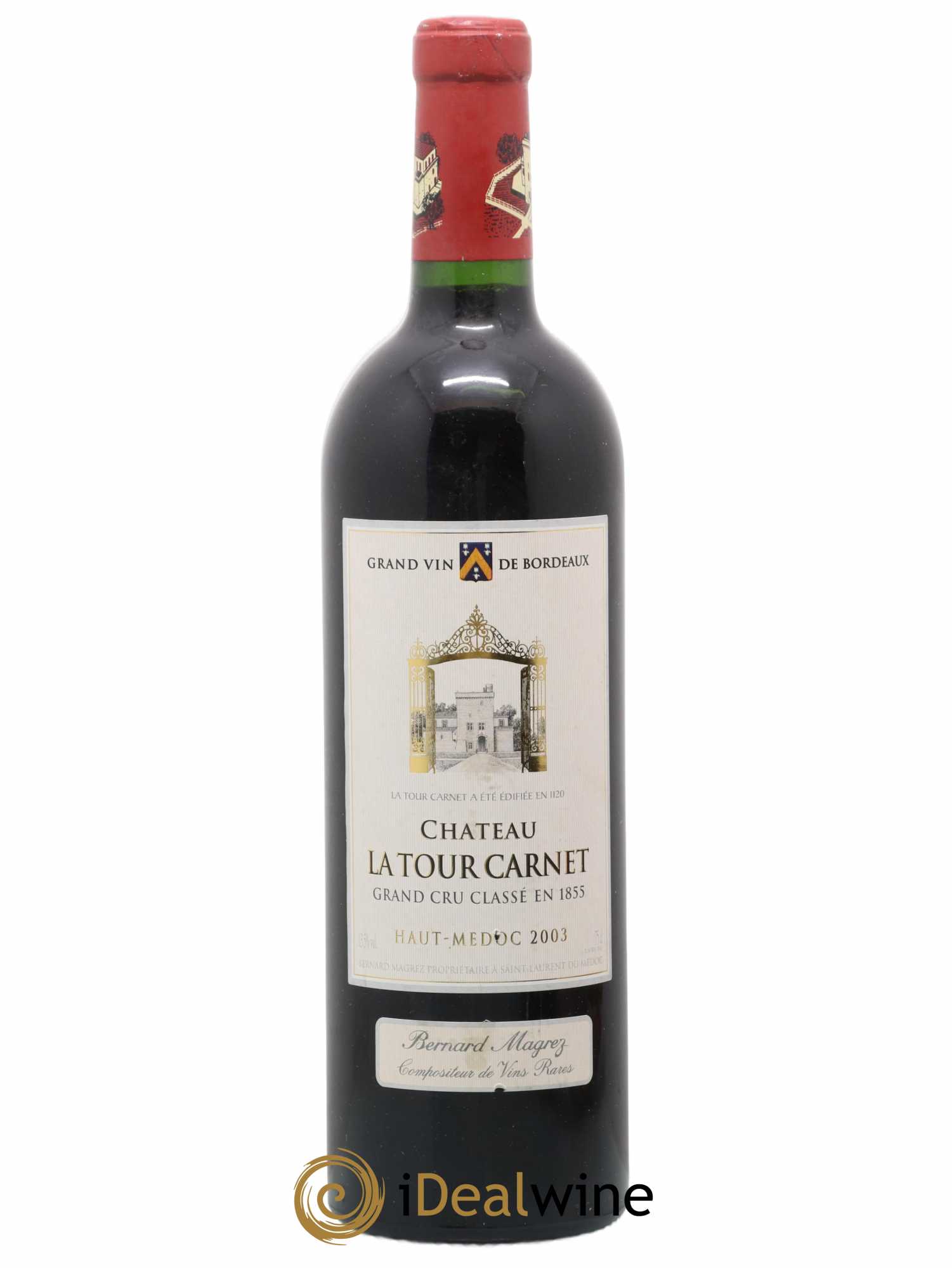Château la Tour Carnet 4ème Grand Cru Classé 2003 - Lot de 1 bouteille - 0