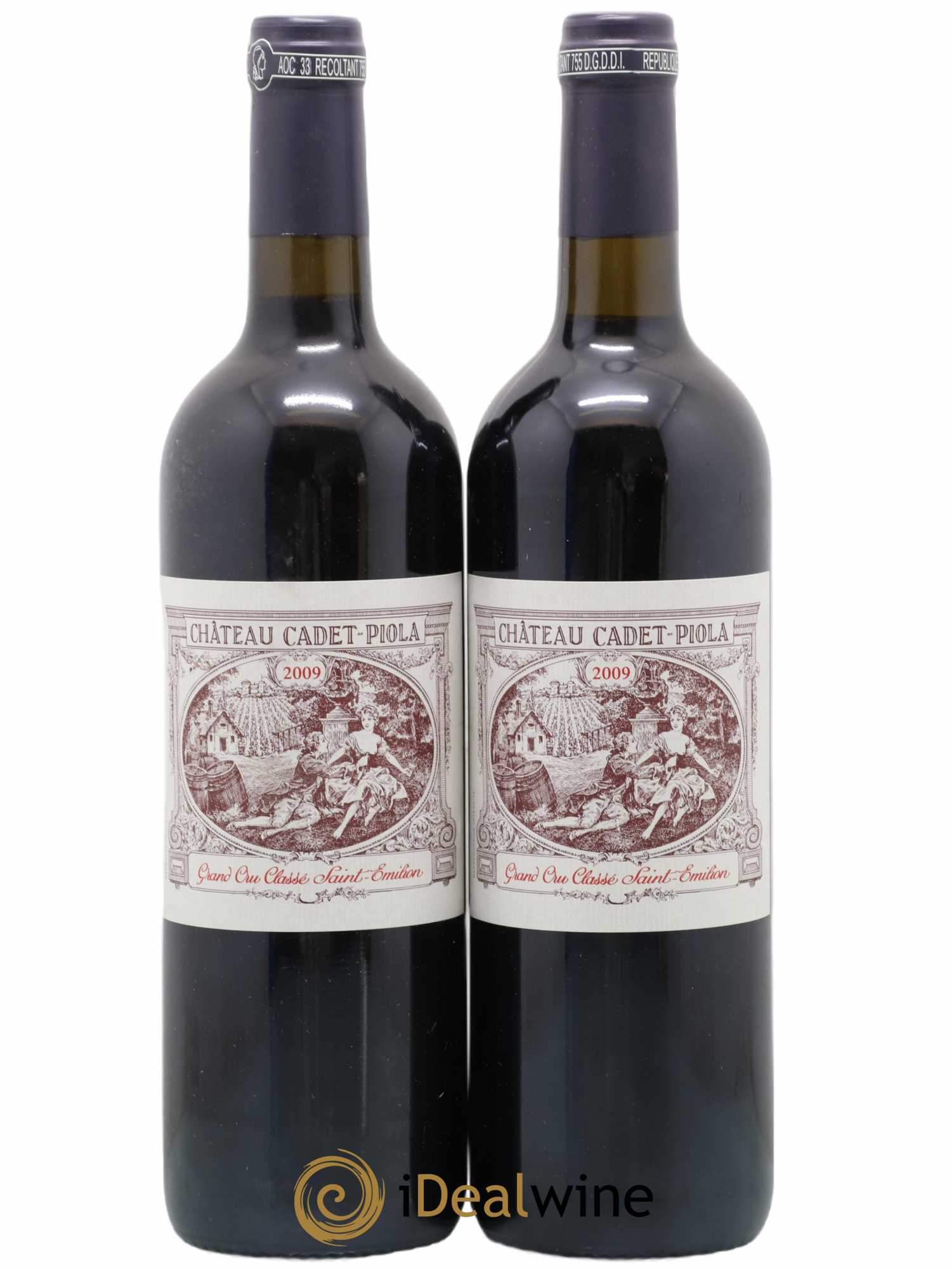 Château Cadet Piola Grand Cru Classé 2009 - Lot de 2 bouteilles - 0