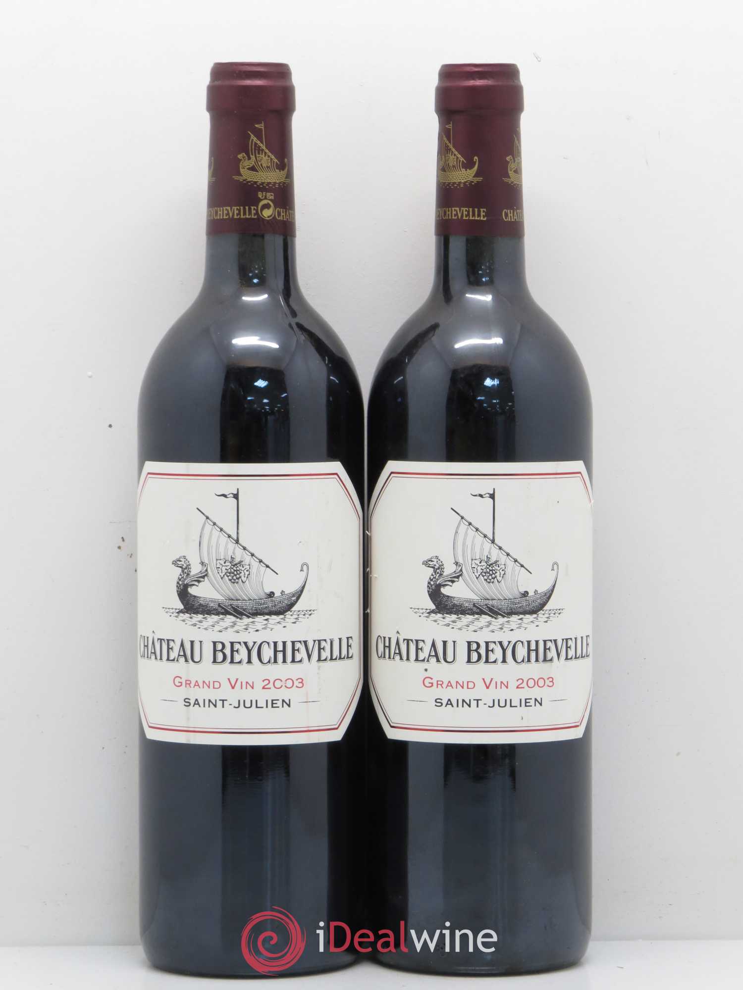Château Beychevelle 4ème Grand Cru Classé 2003 - Lot de 2 bouteilles - 0