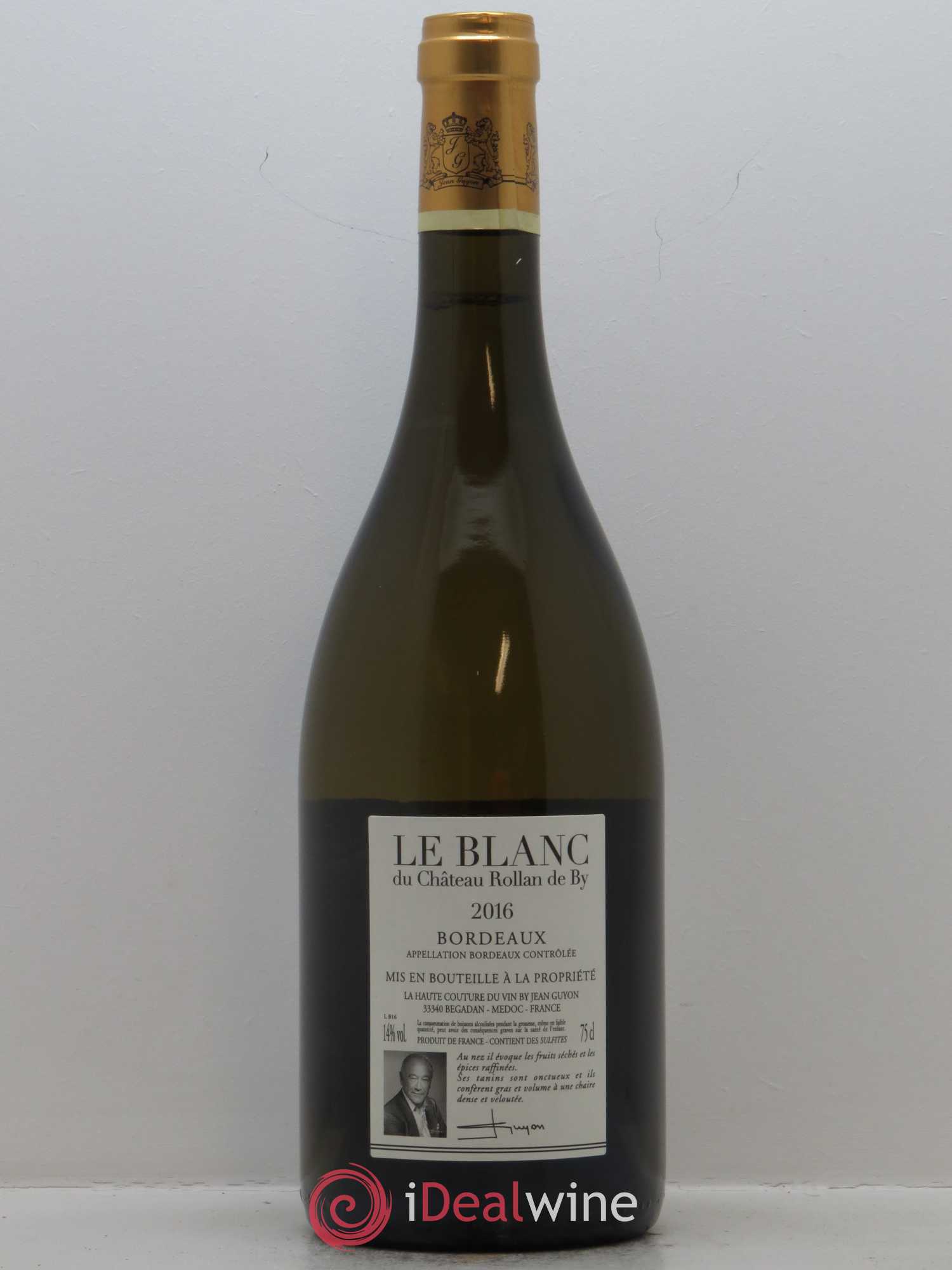 Le Blanc du Château Rollan de By 2016 - Lot de 1 bouteille - 1