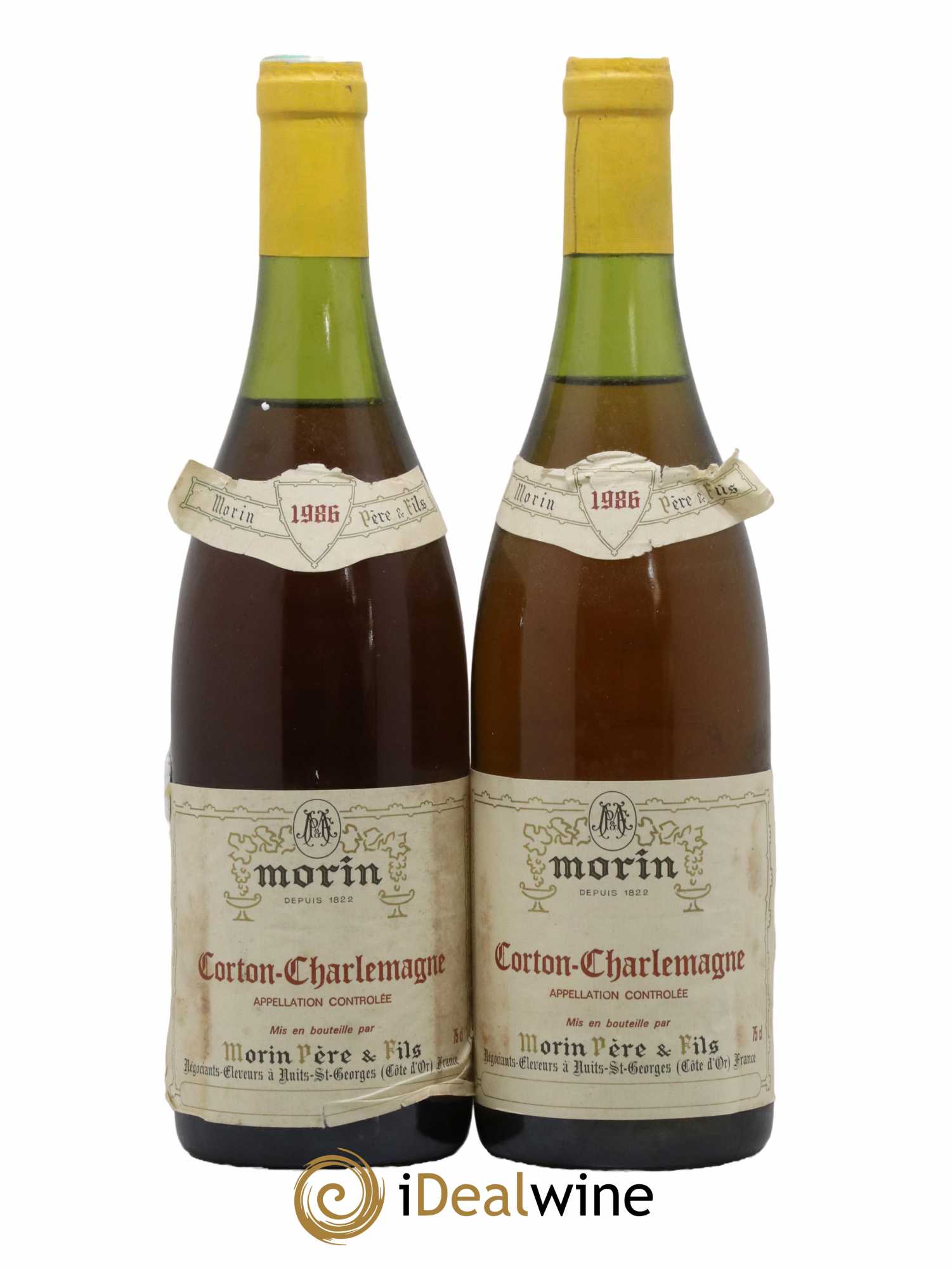 Corton-Charlemagne Grand Cru Domaine Morin 1986 - Lot de 2 bouteilles - 0