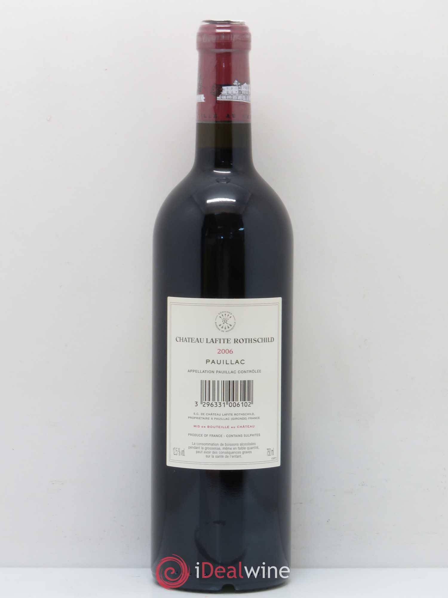 Château Lafite Rothschild 1er Grand Cru Classé 2006 - Lot de 1 bouteille - 1