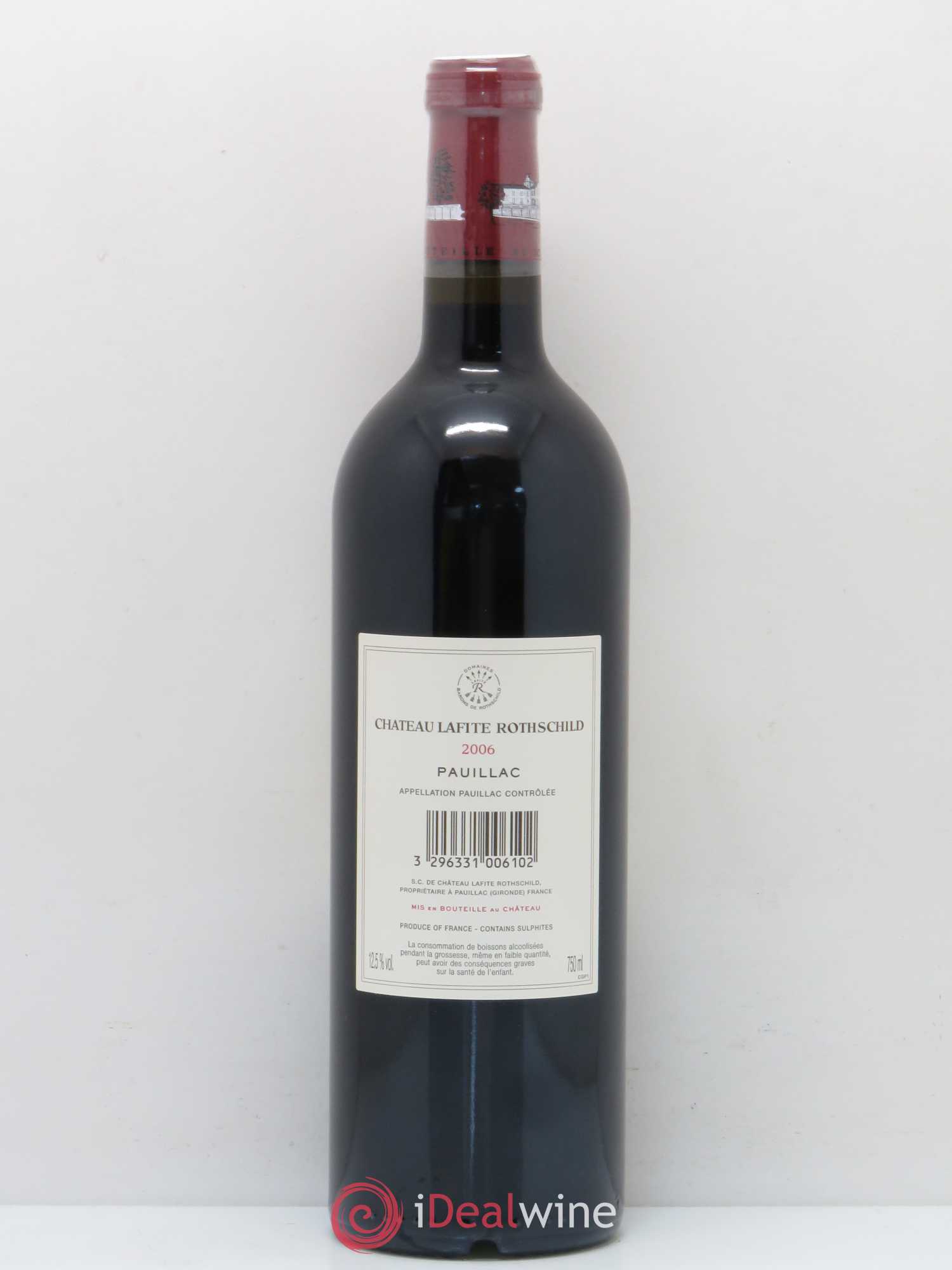 Château Lafite Rothschild 1er Grand Cru Classé 2006 - Lot de 1 bouteille - 1