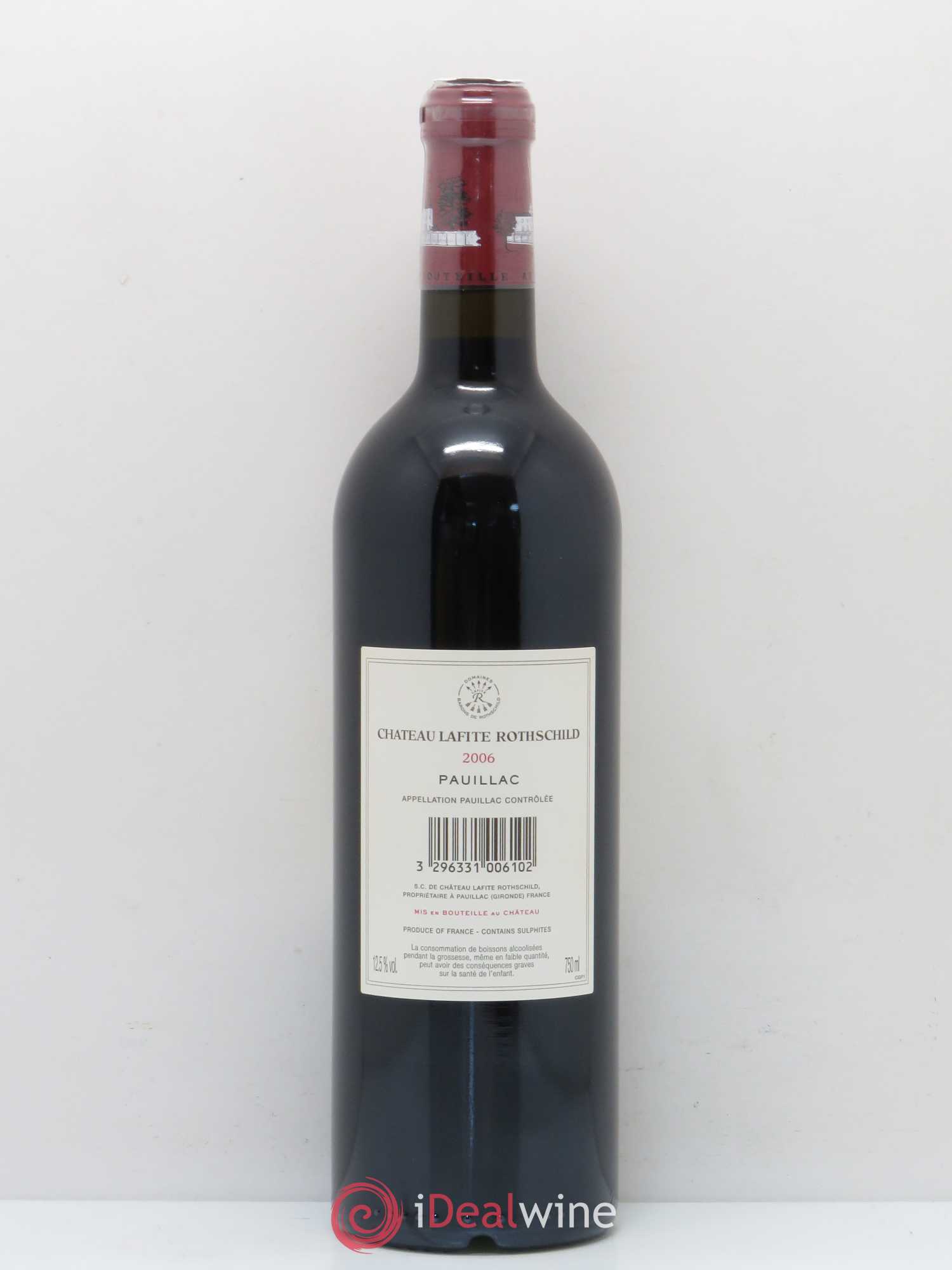 Château Lafite Rothschild 1er Grand Cru Classé 2006 - Lot de 1 bouteille - 1